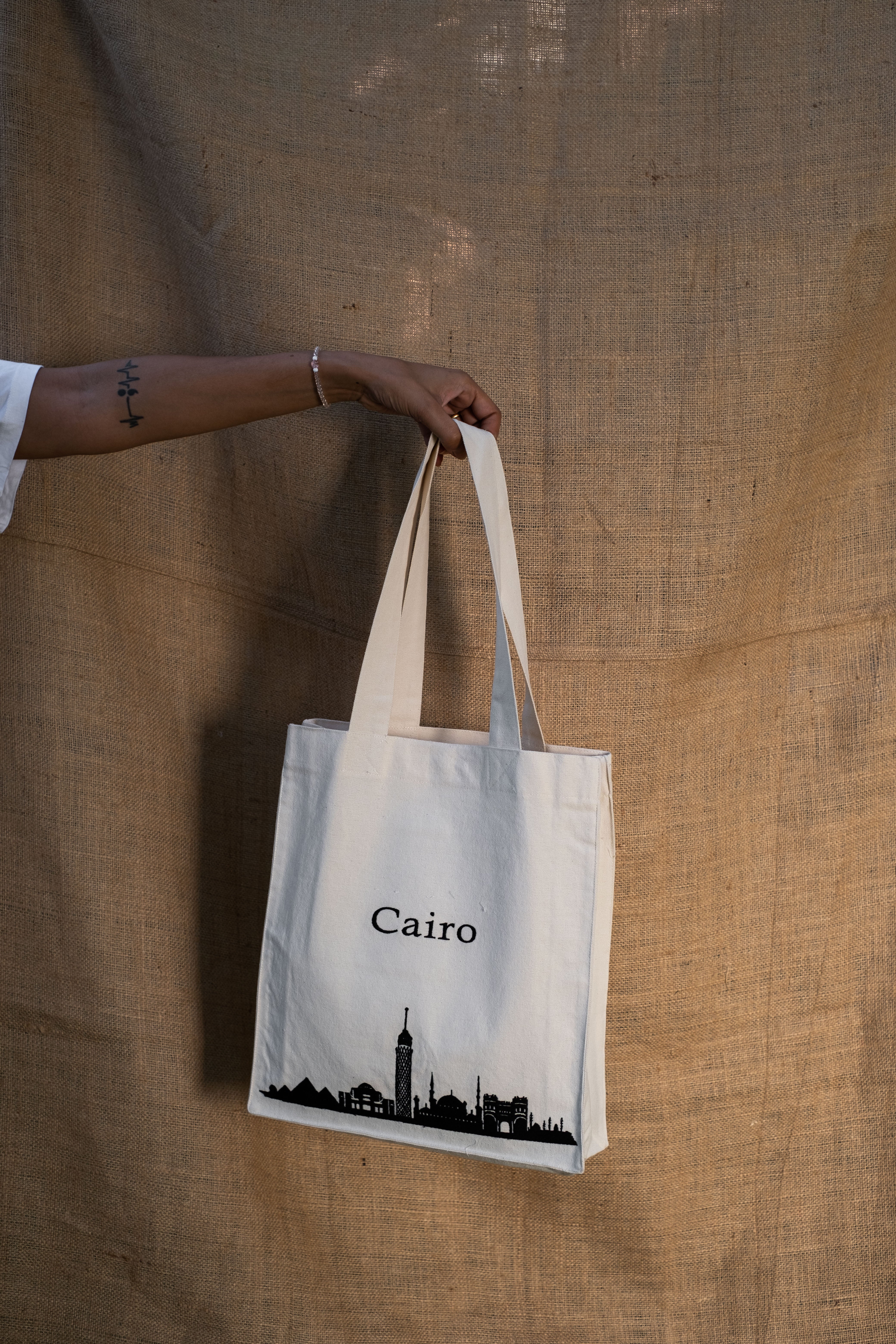 Cairo Skyline Tote Bag