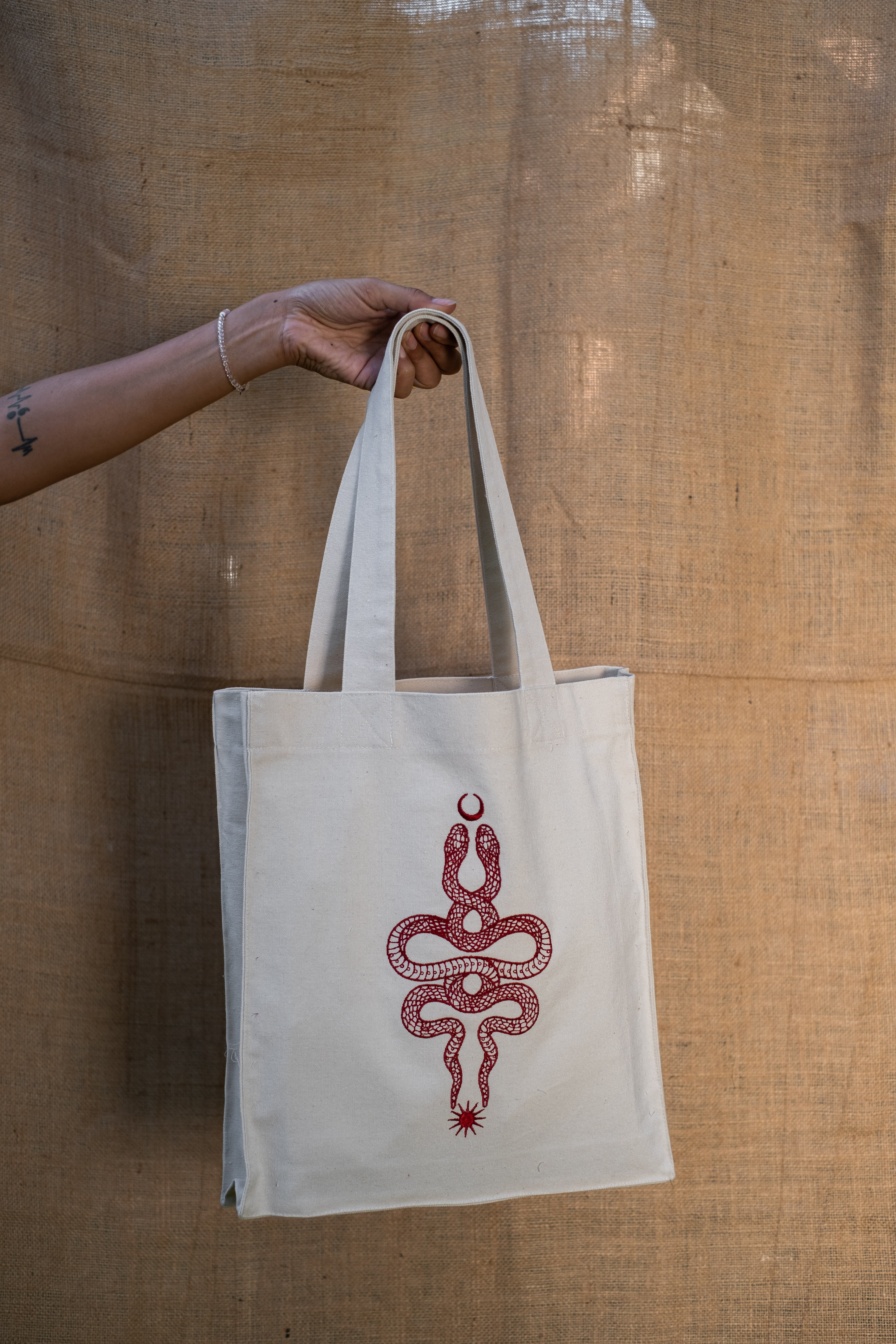 Eclipse Serpent Tote Bag