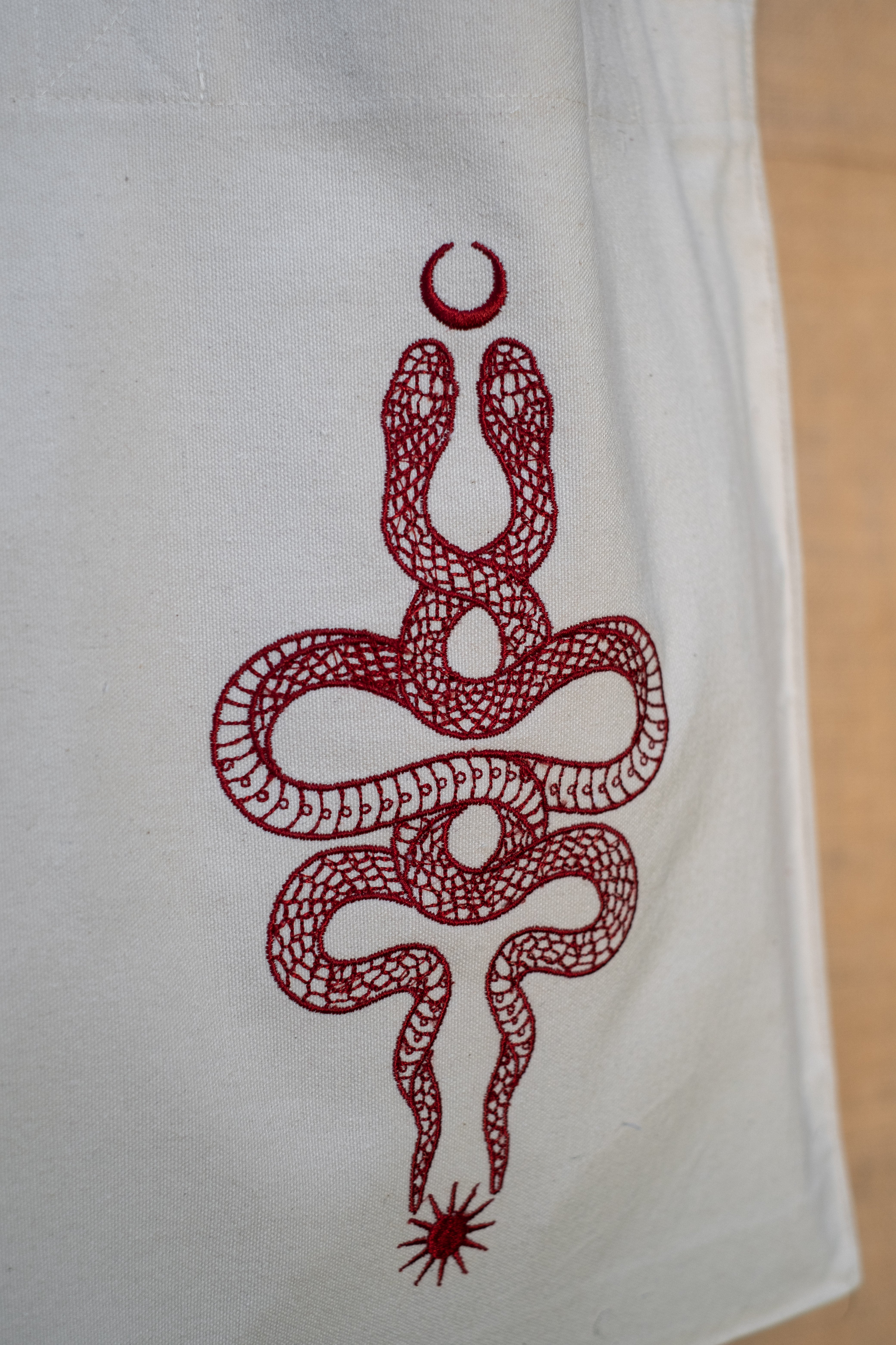 Eclipse Serpent Tote Bag