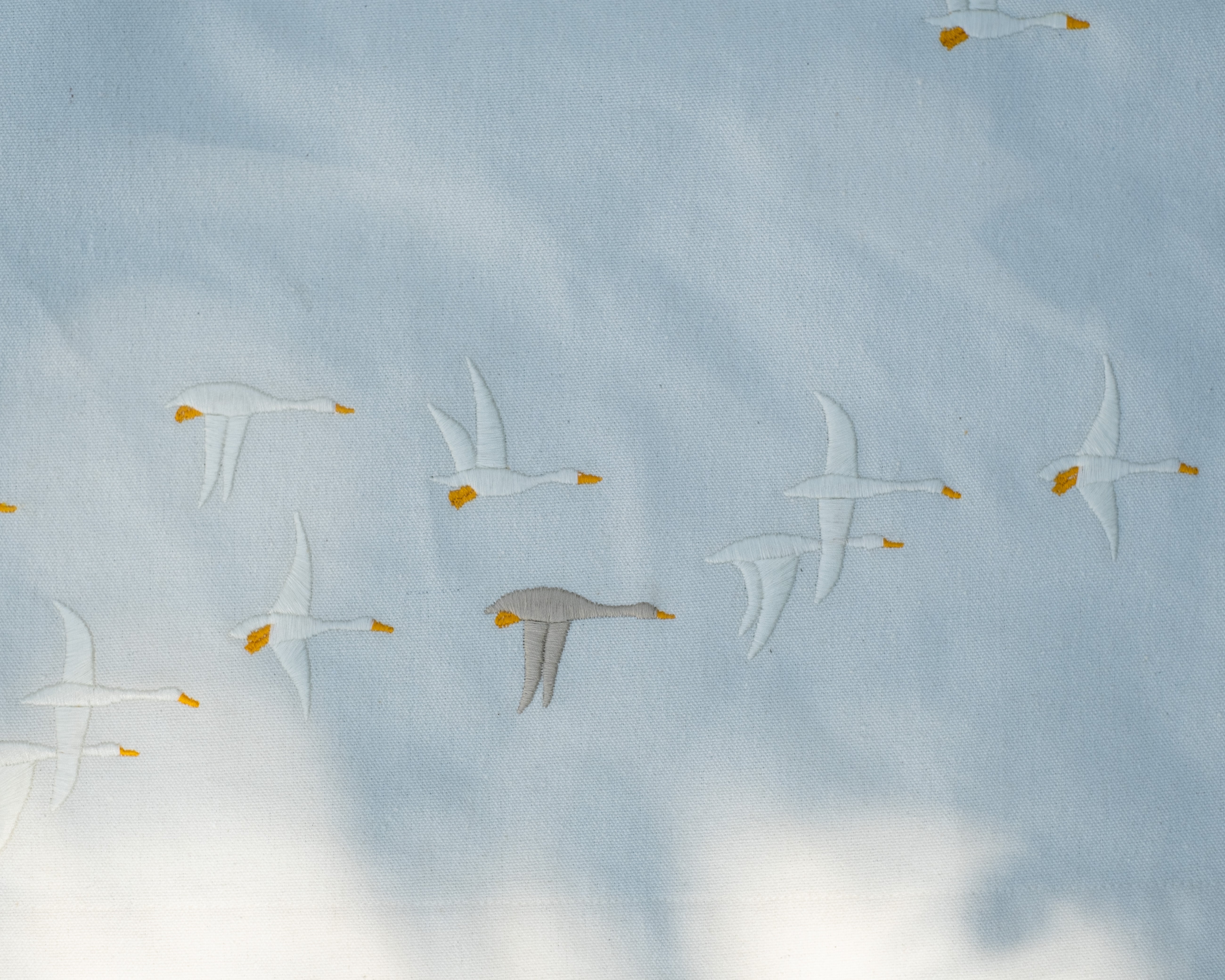 Feather Flock Table Runner