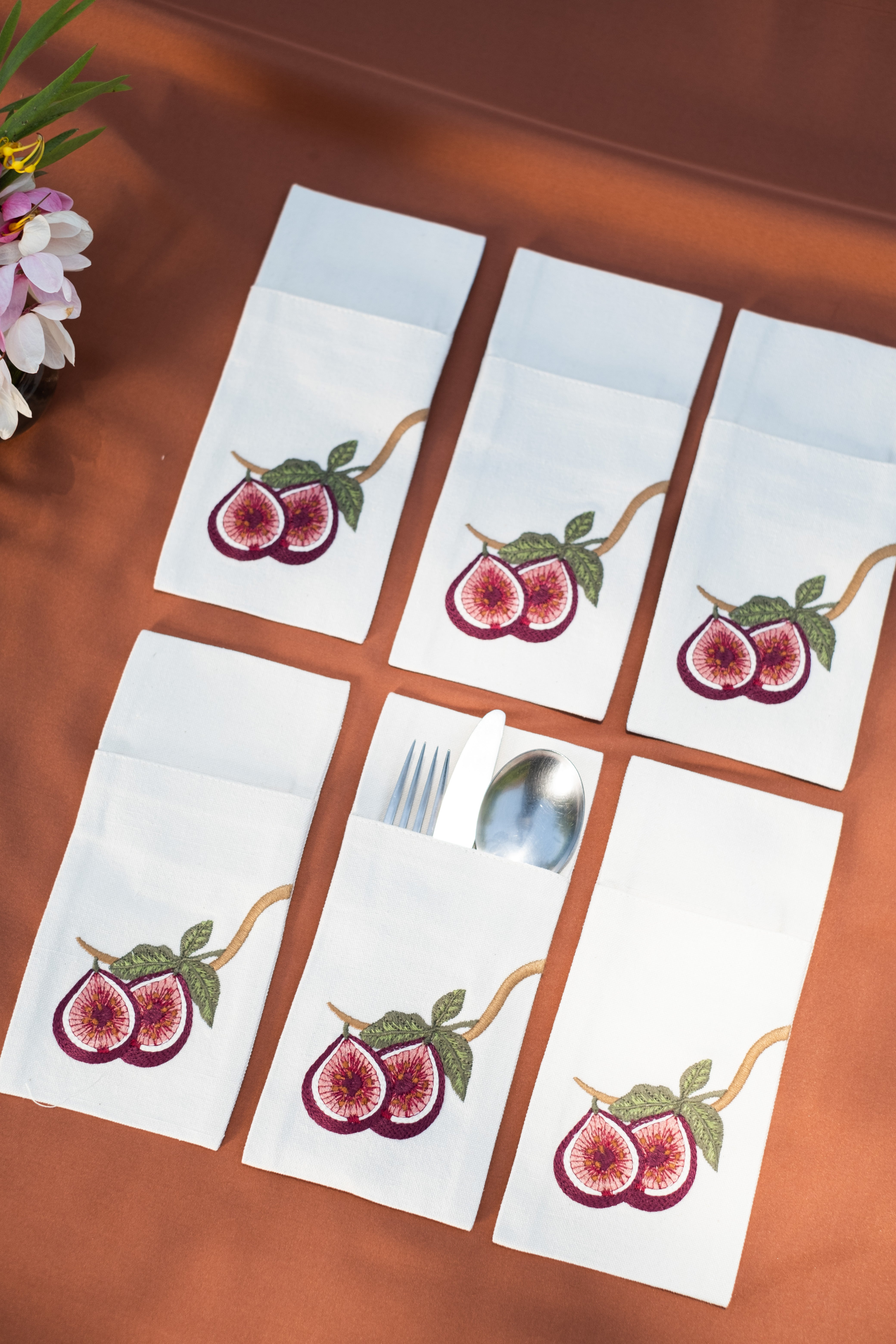 Fig Field Cutlery Holder Set