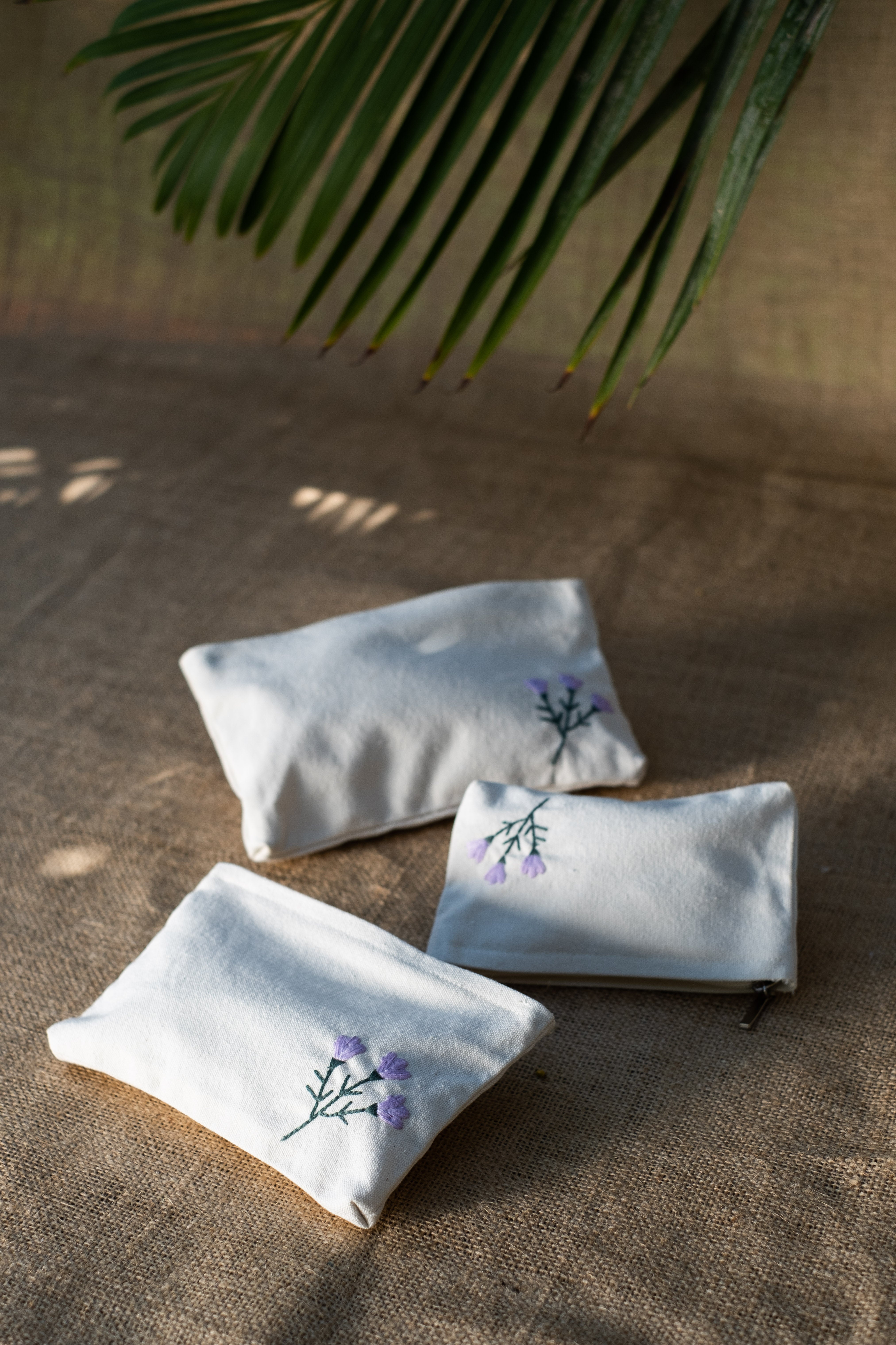 Lavender Upcycled Pouch