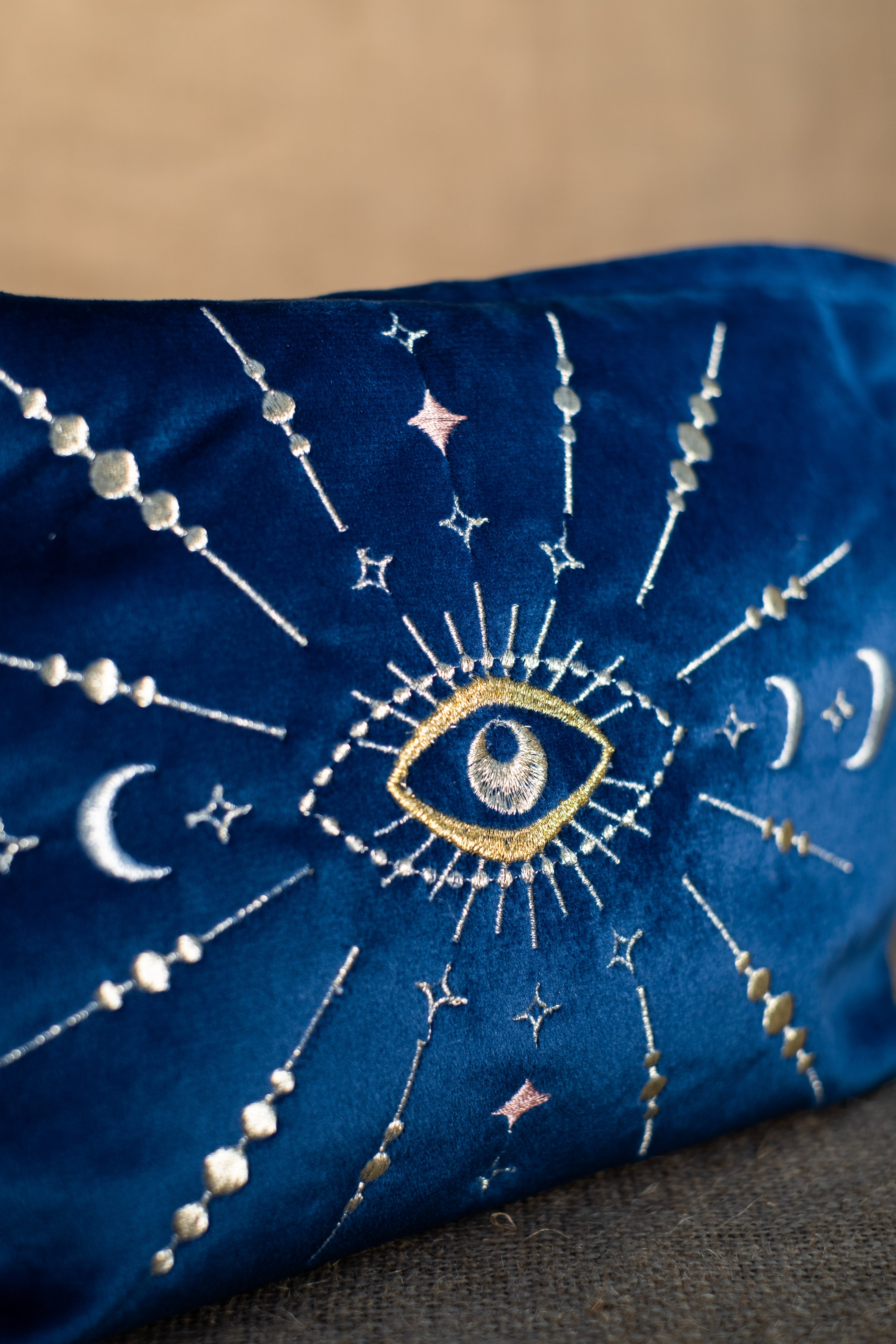Sapphire Velvet Lunara Pouch
