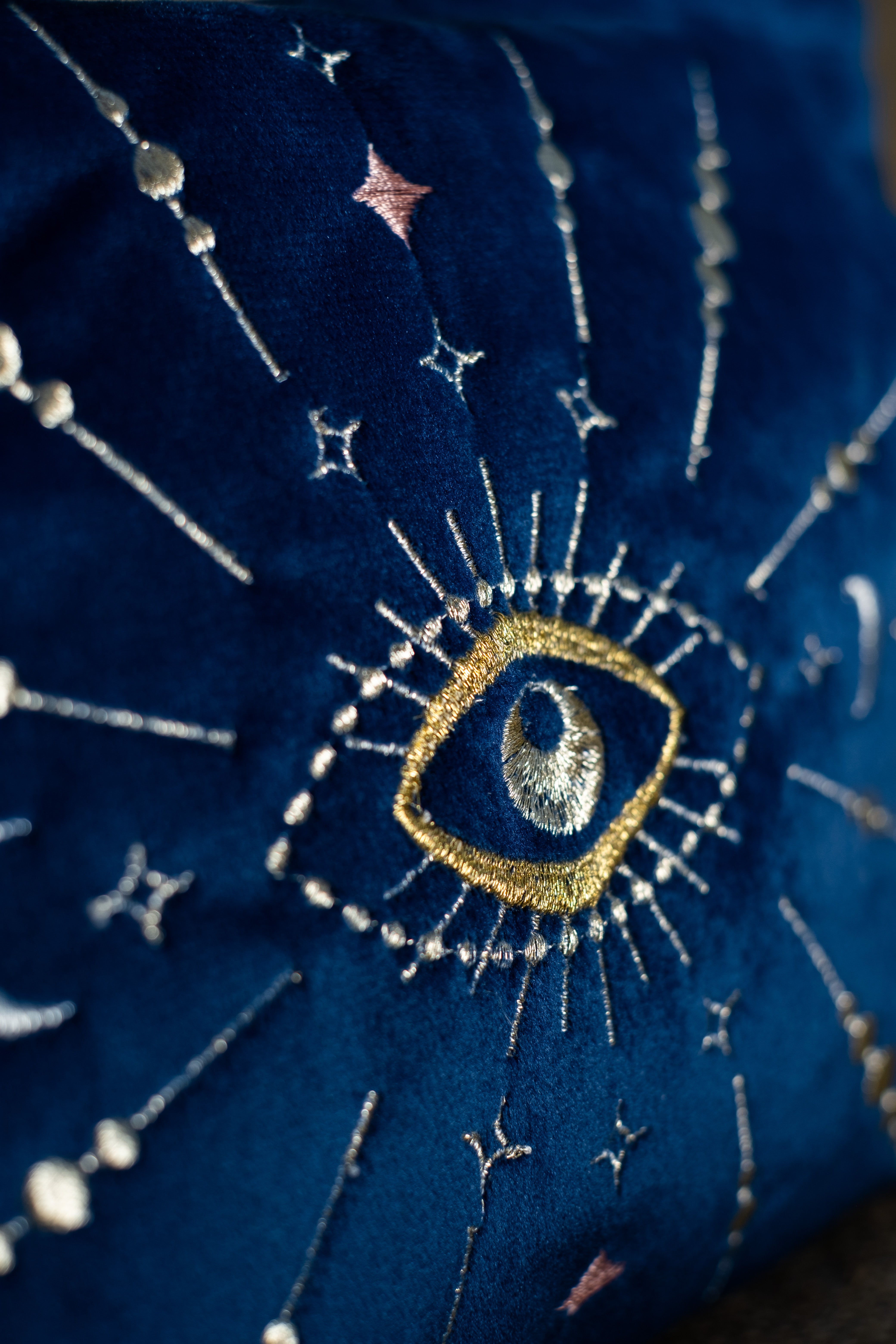 Sapphire Velvet Lunara Pouch