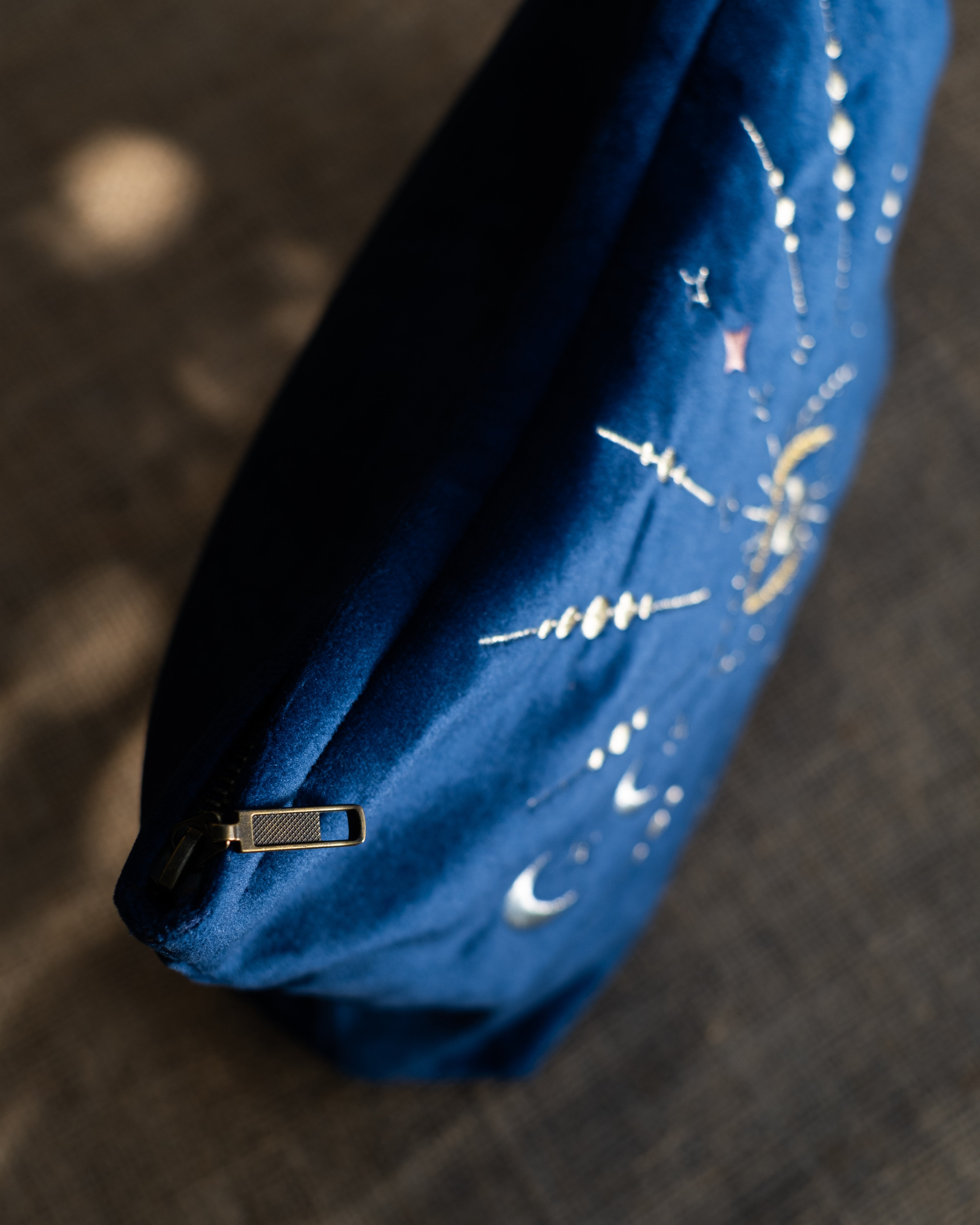 Sapphire Velvet Lunara Pouch