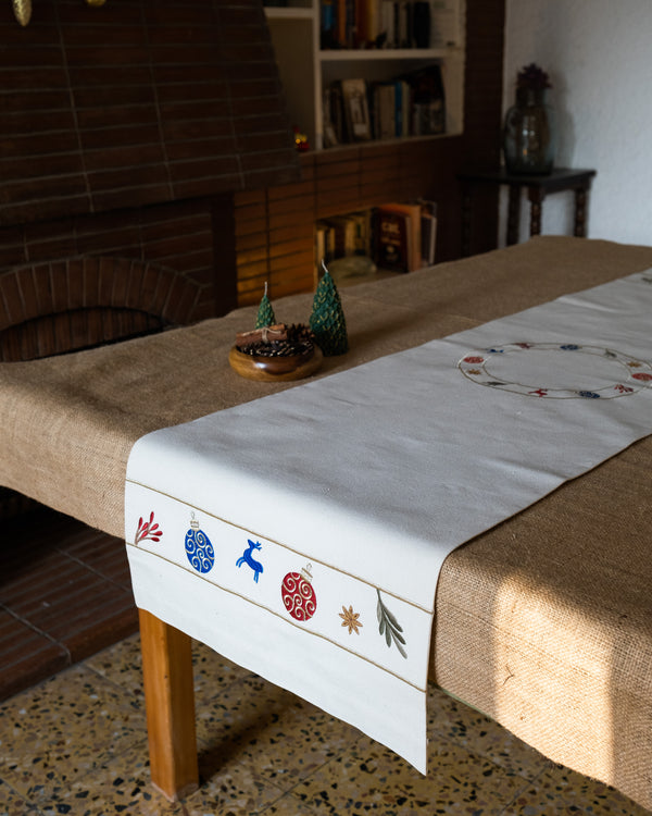 Festive ornaments Table Runner
