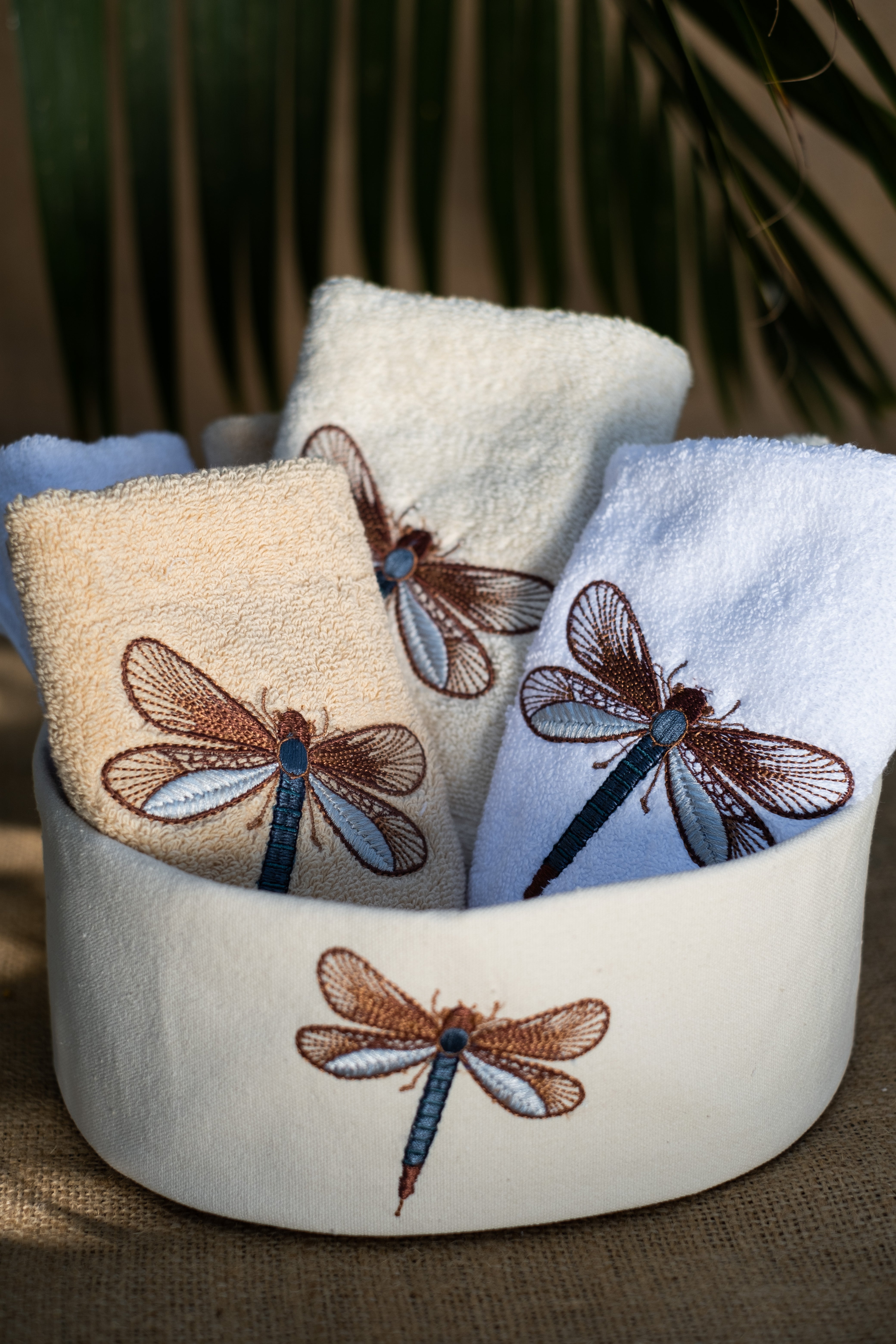 Dragonfly Glow Guest Towels Set