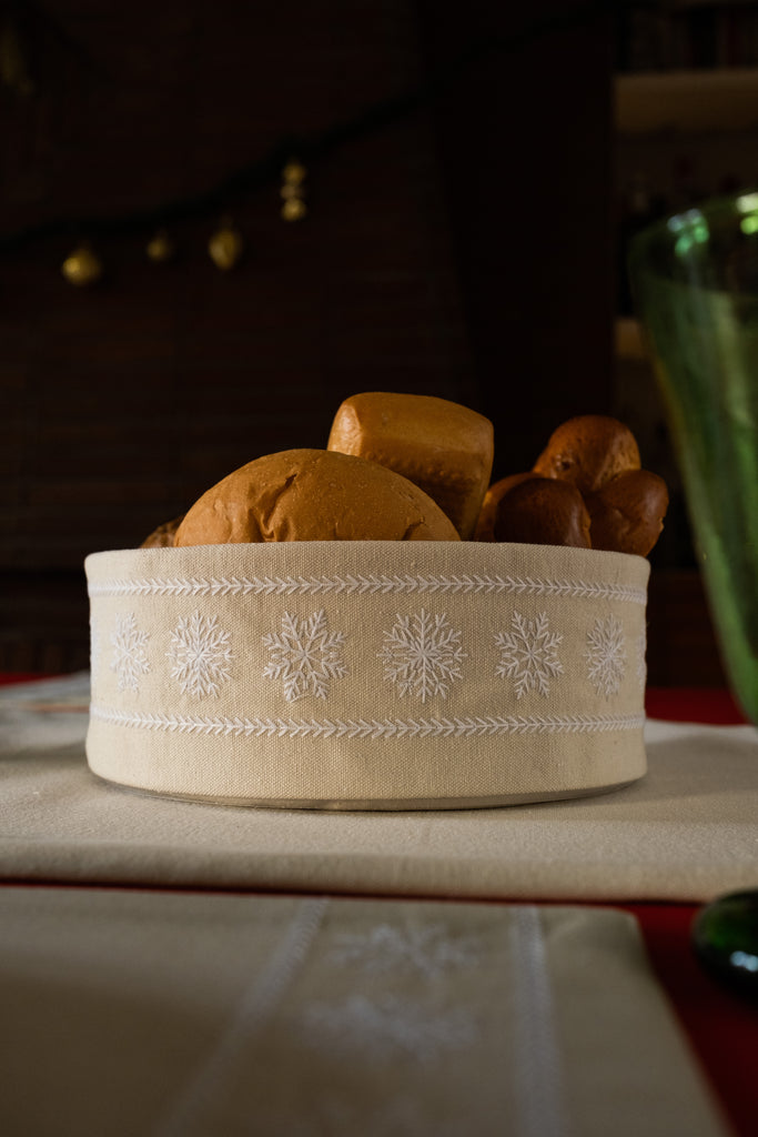 White Snowfall Breadbasket