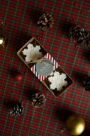 Snowflakes Candle Set