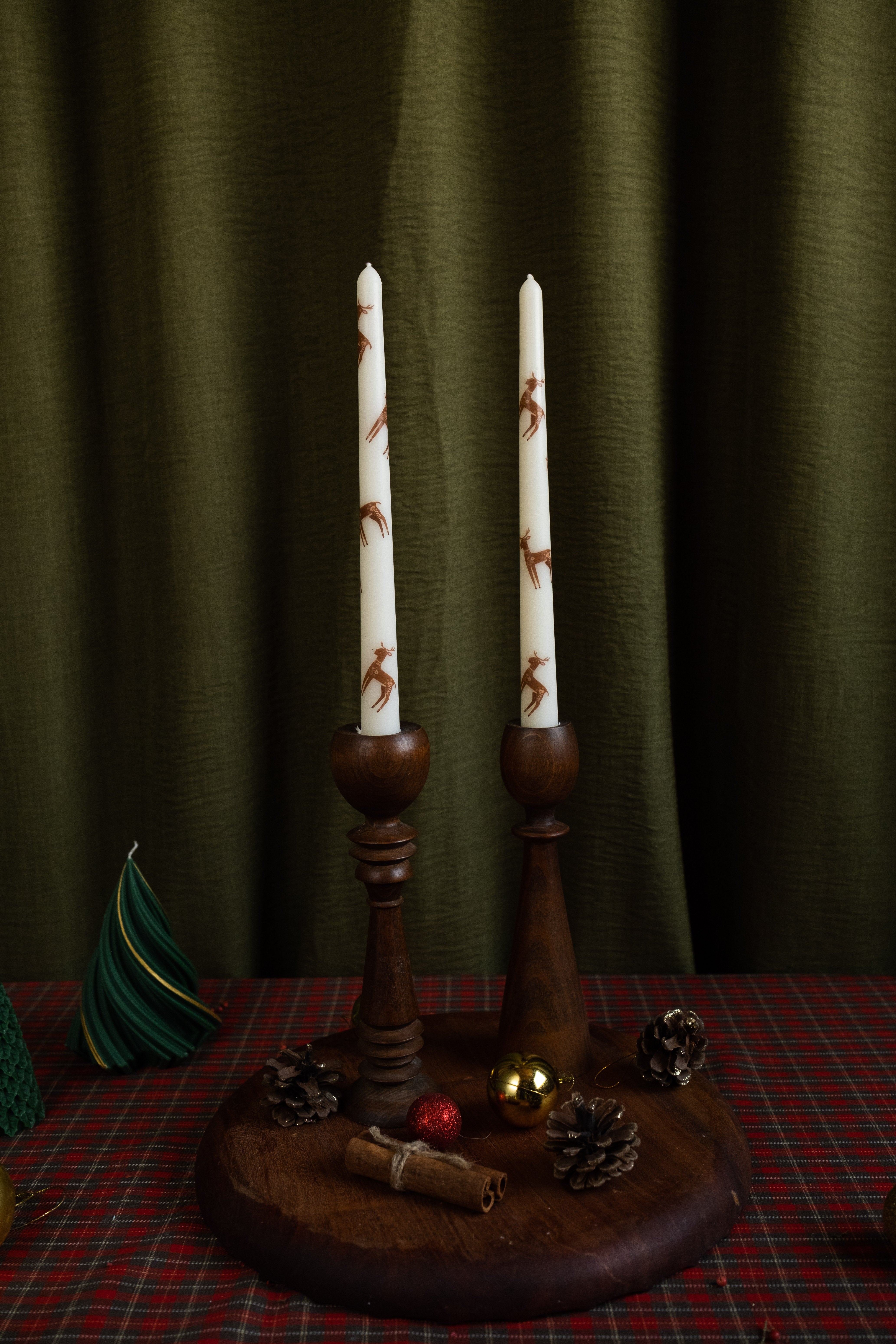 Deer Taper Candle