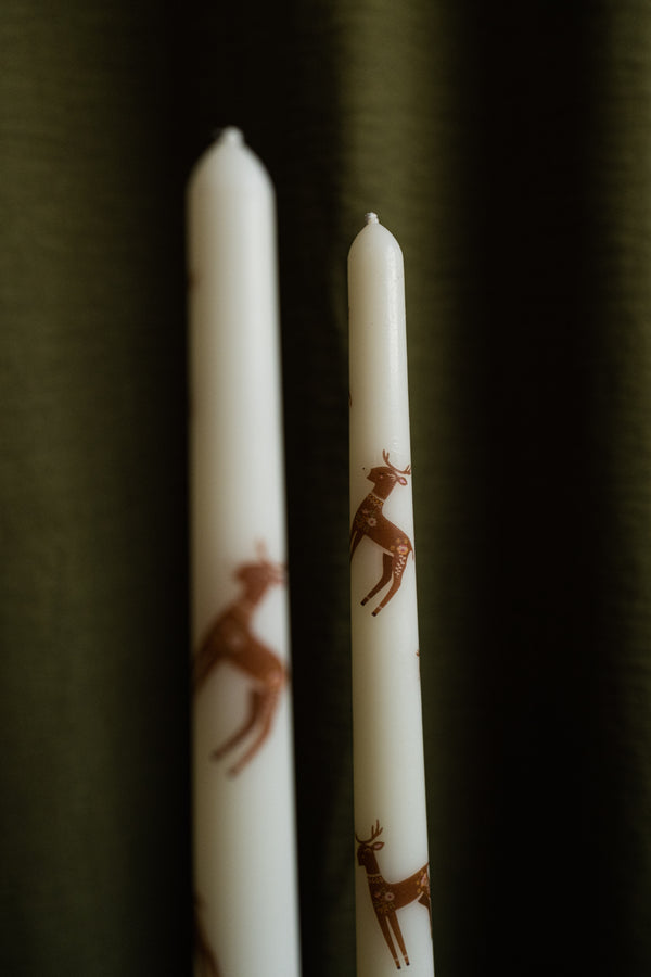 Deer Taper Candle