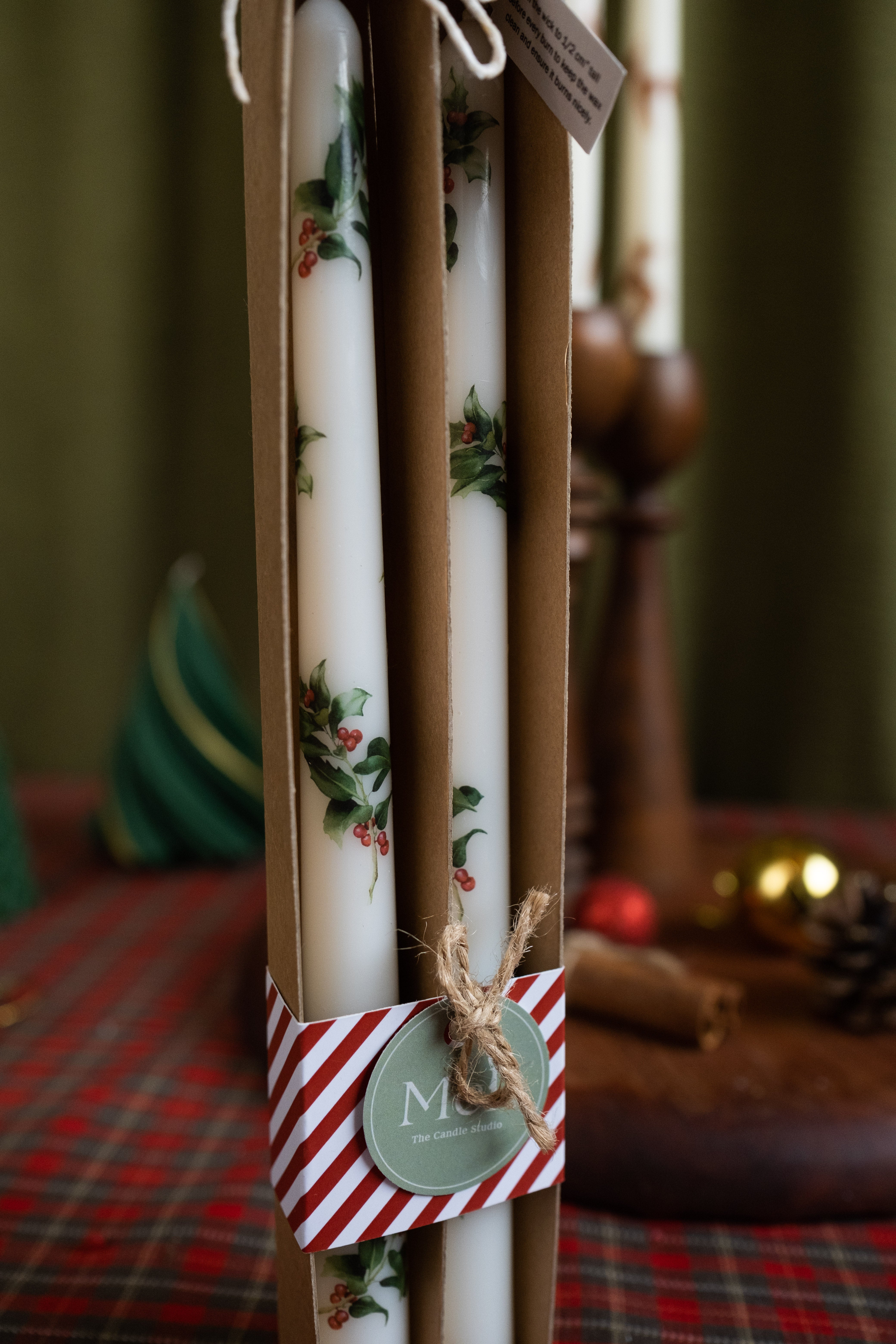 Winterberry Taper Candle