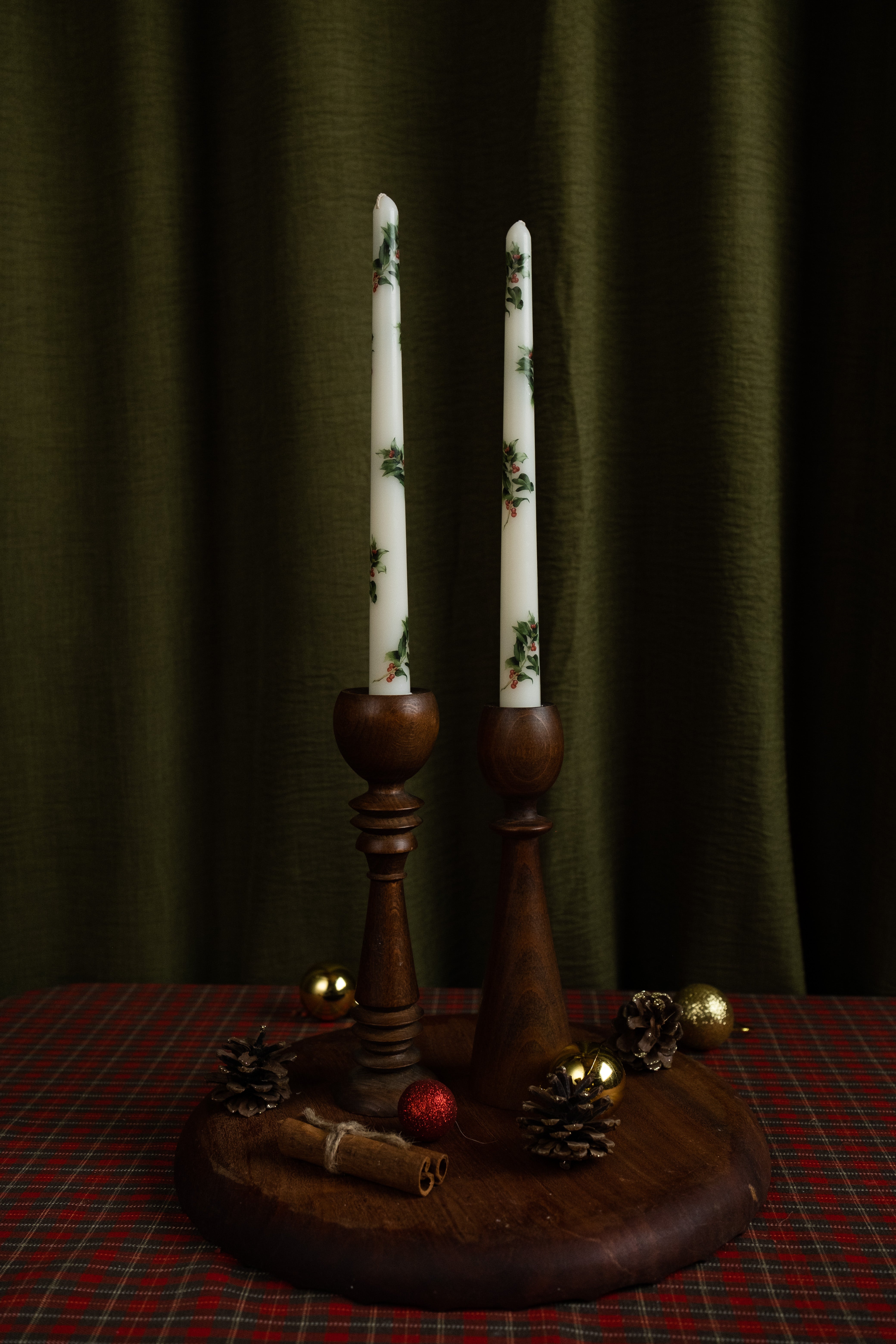 Winterberry Taper Candle