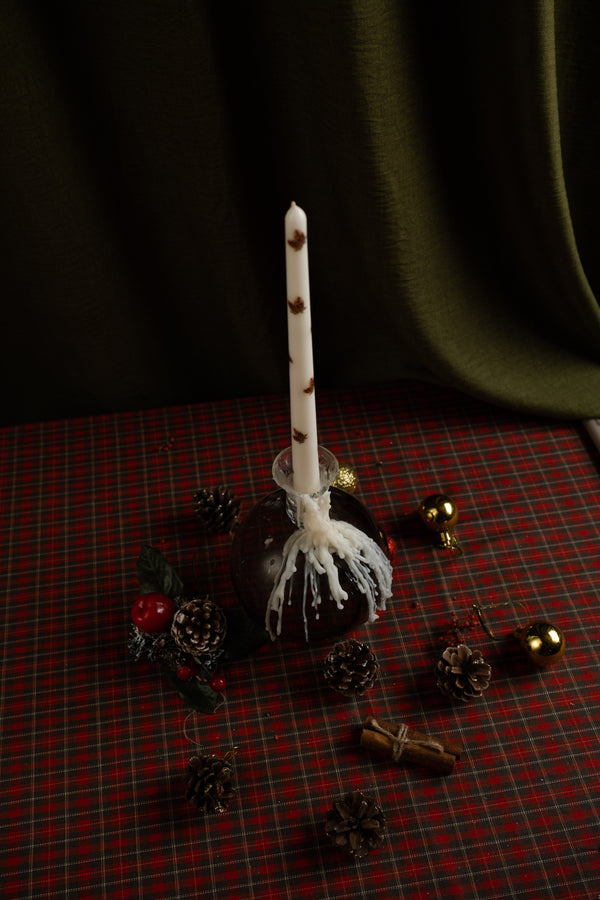 Pine Cone Whisper Taper Candle