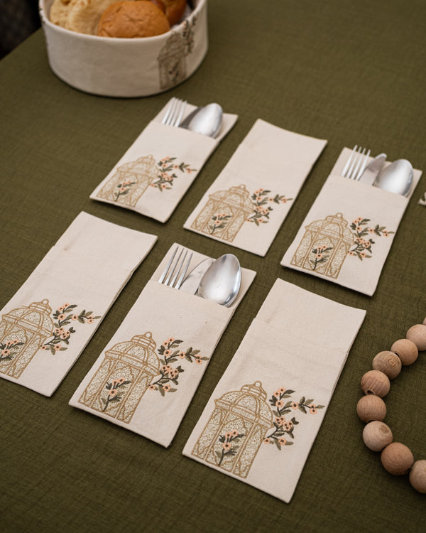 Blooming Lantern Cutlery Holder Set