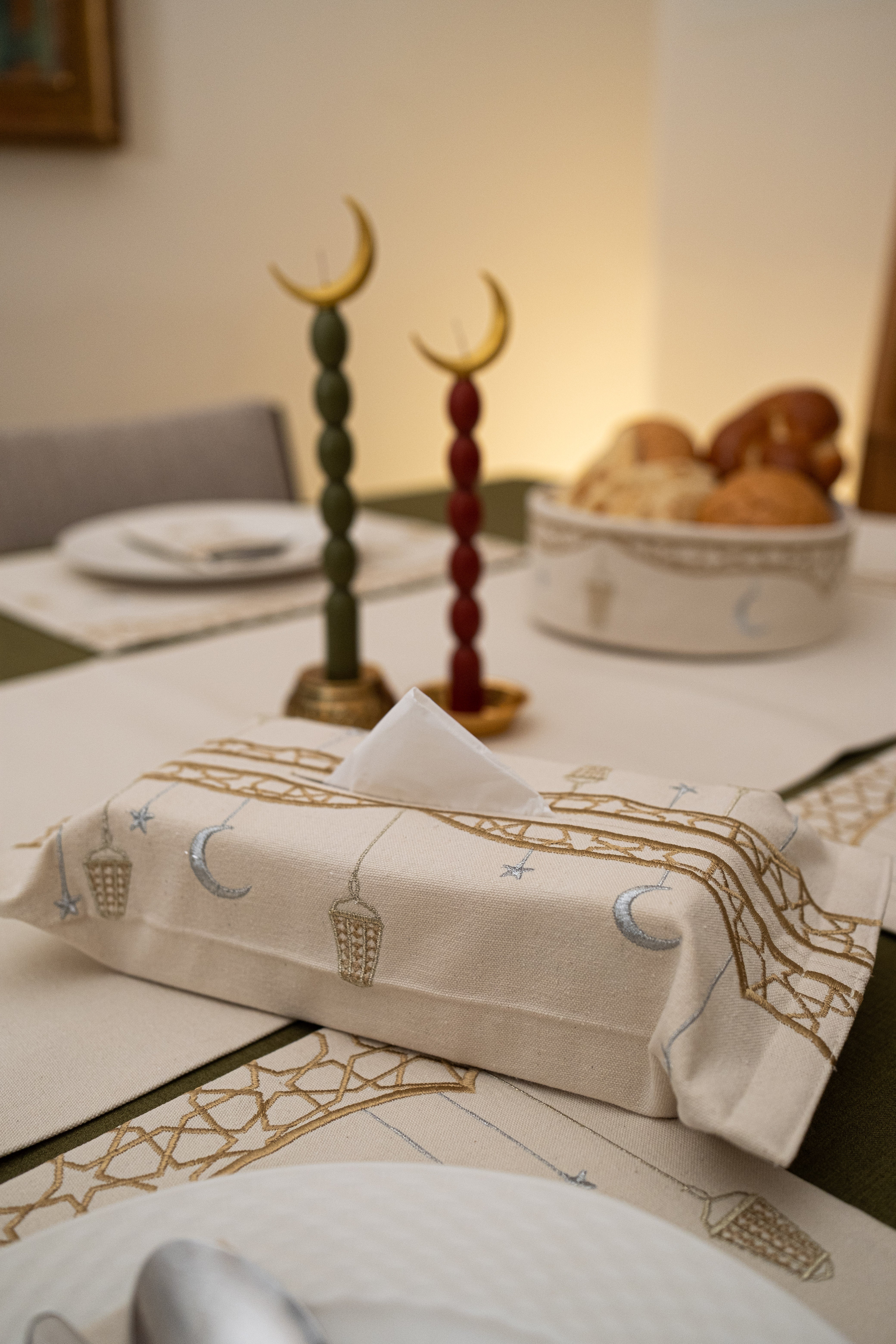 Mashrabiyah Lights Tissue Box Cover