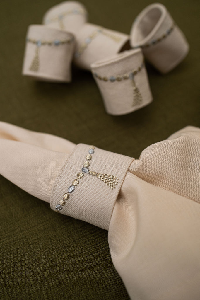 Sebha Napkin Holder Ring Set