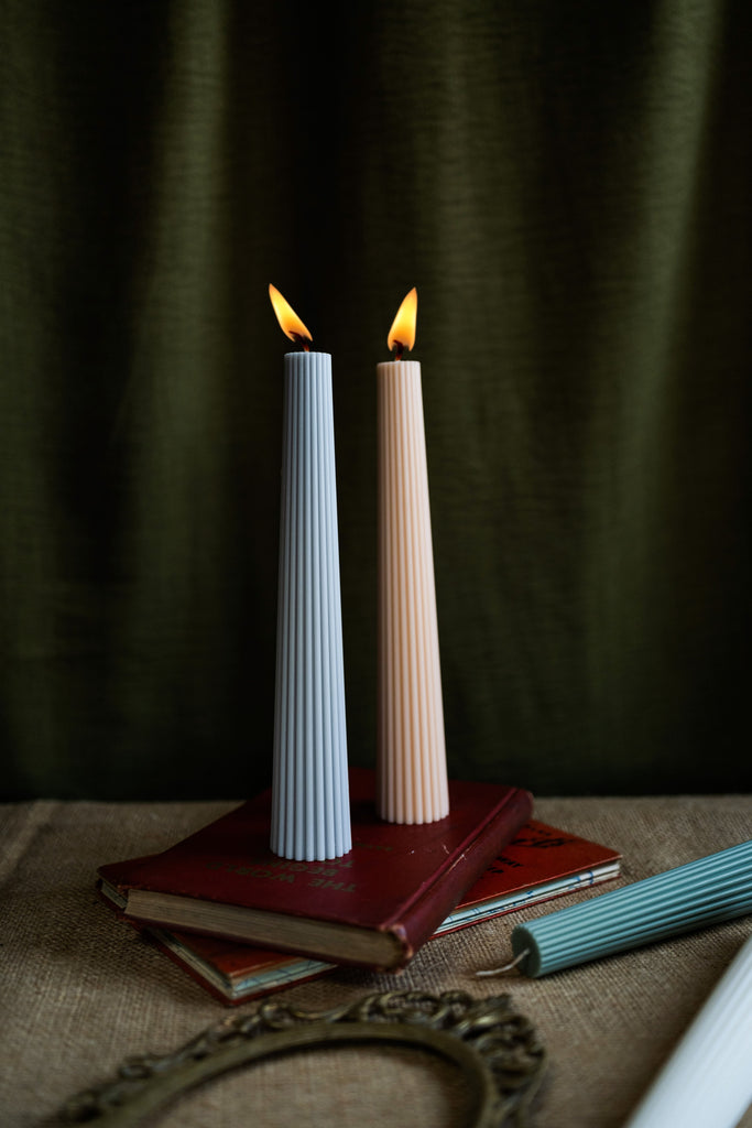 Ribbed Tower Candle