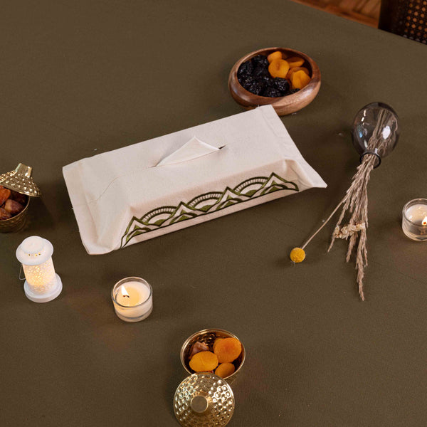 Crescent Mandela Tissue Box Cover