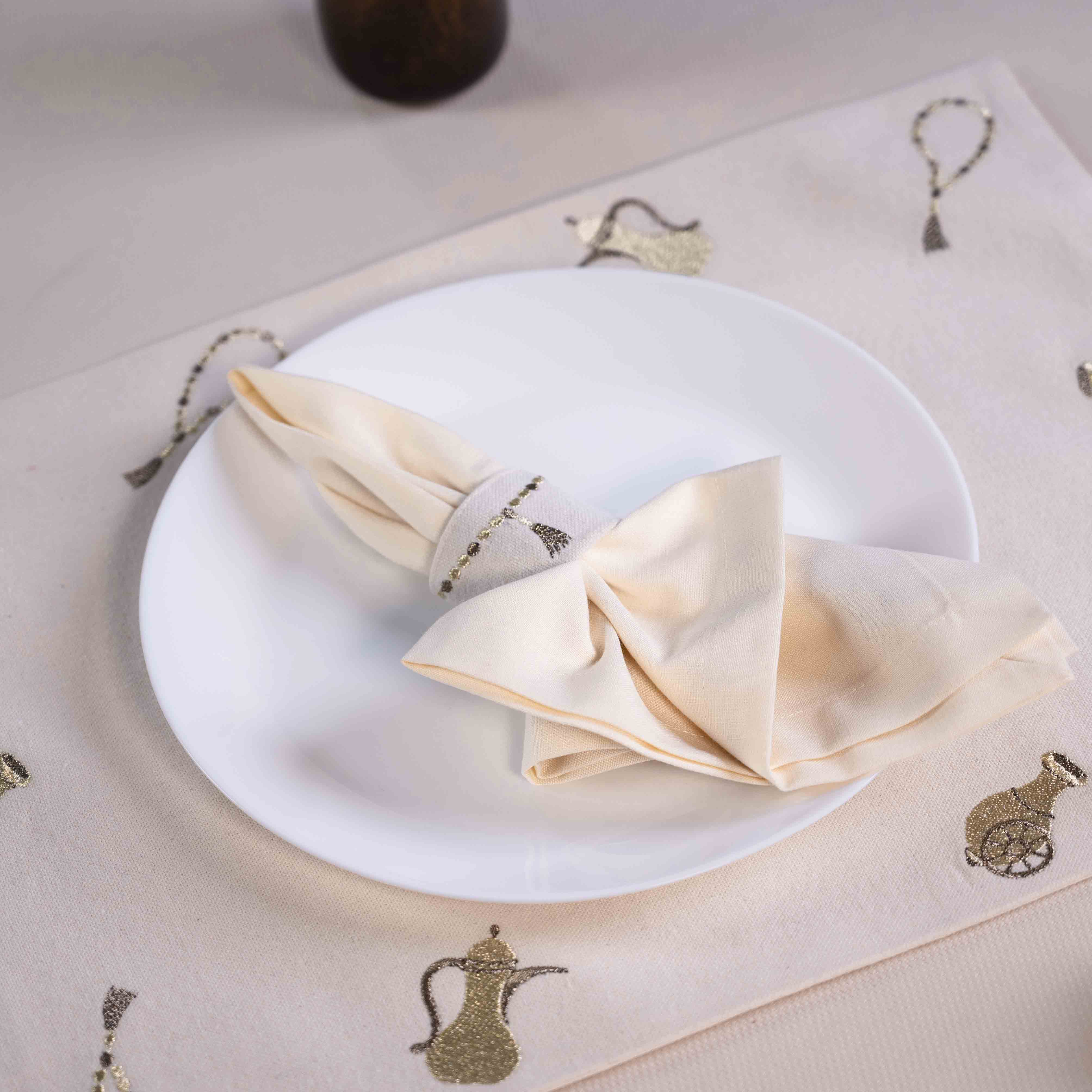 Sebha Napkin Holder Ring Set