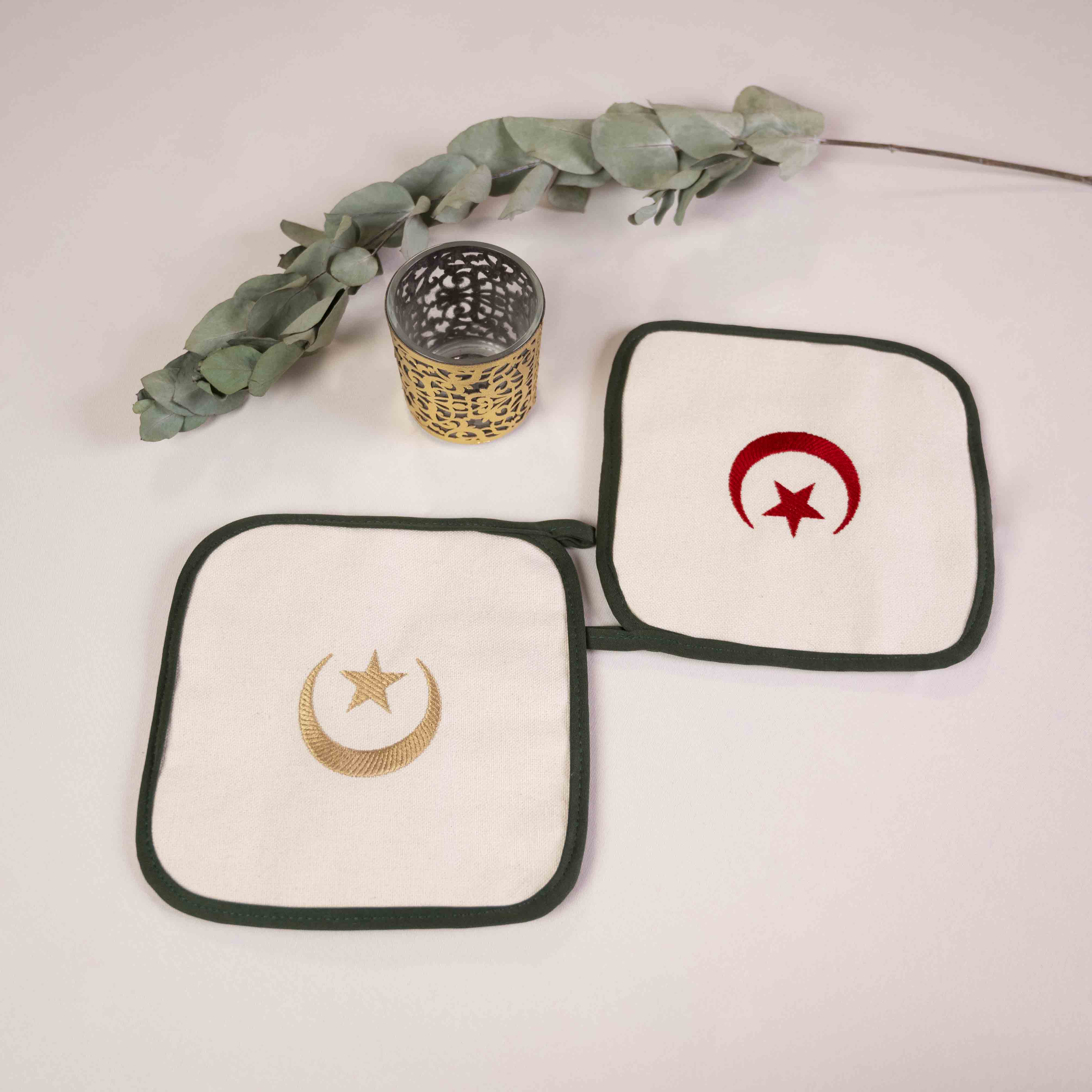 Holy Crescent Oven Mittens
