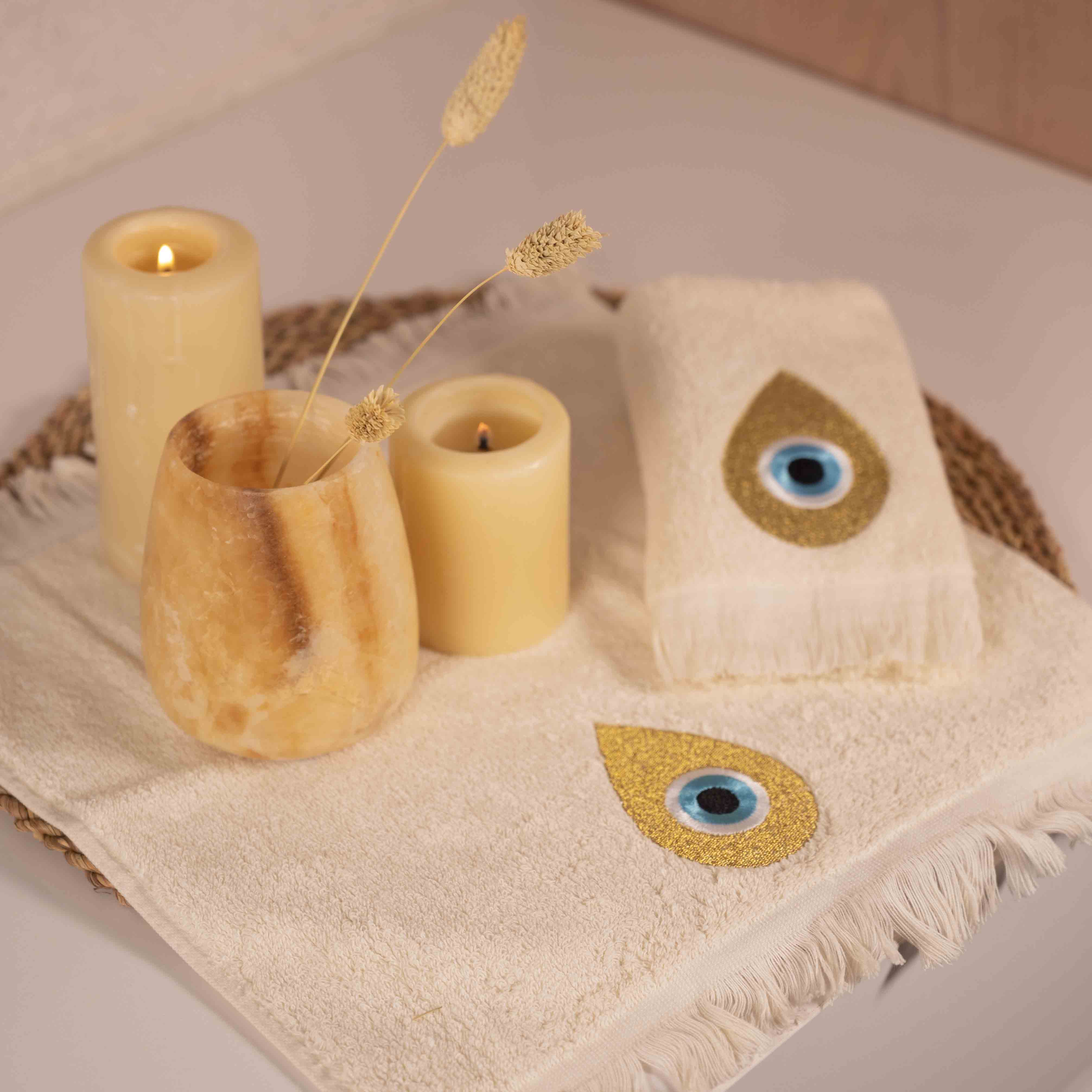 Golden Eye Guest Towels Set