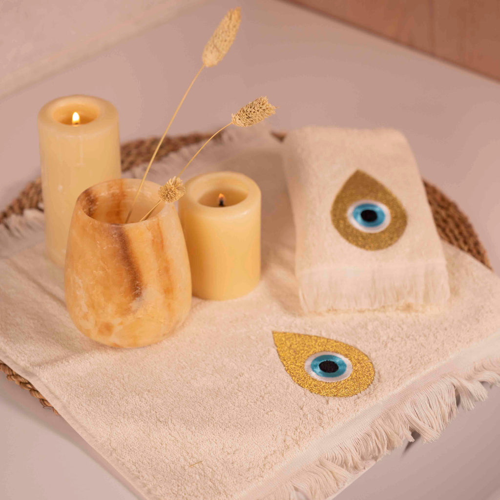 Golden Eye Guest Towels Set