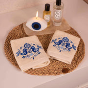 Scandinavian Floral Guest Towel Set