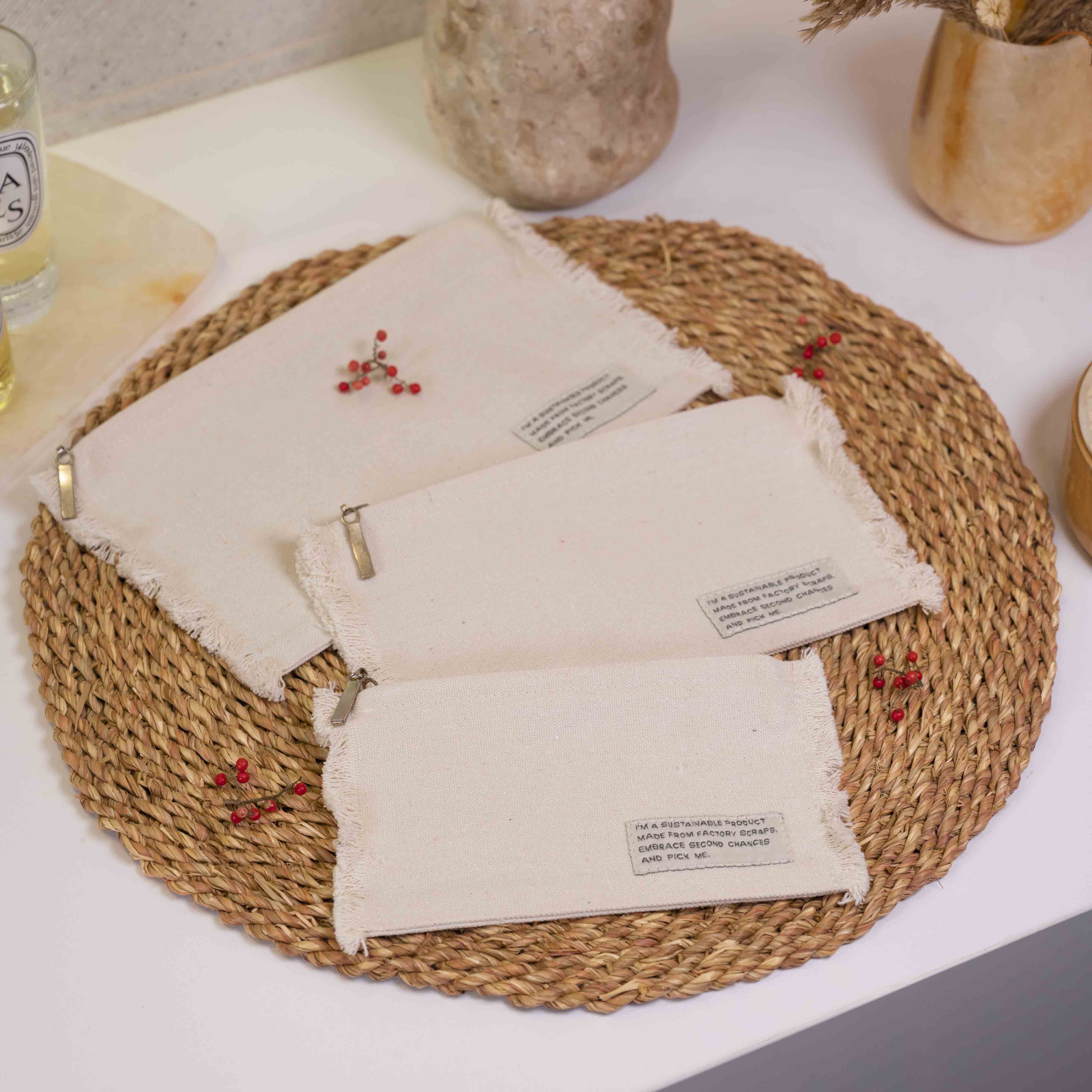 Fringed Upcycled Pouch