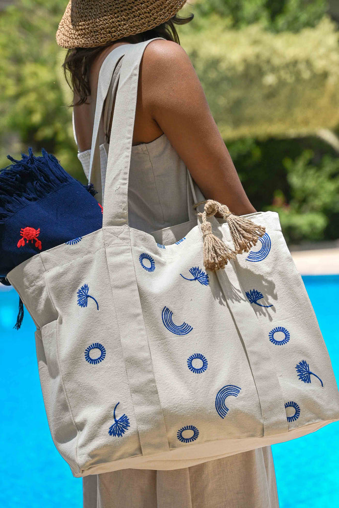 Bleu Breeze Beach Bag