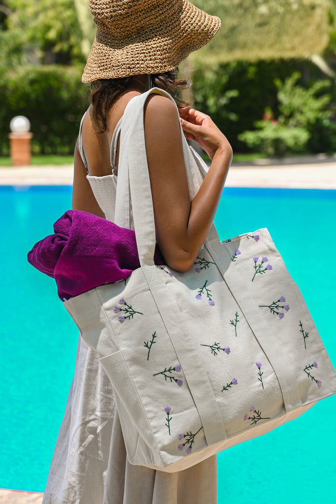 Lavender Beach Bag