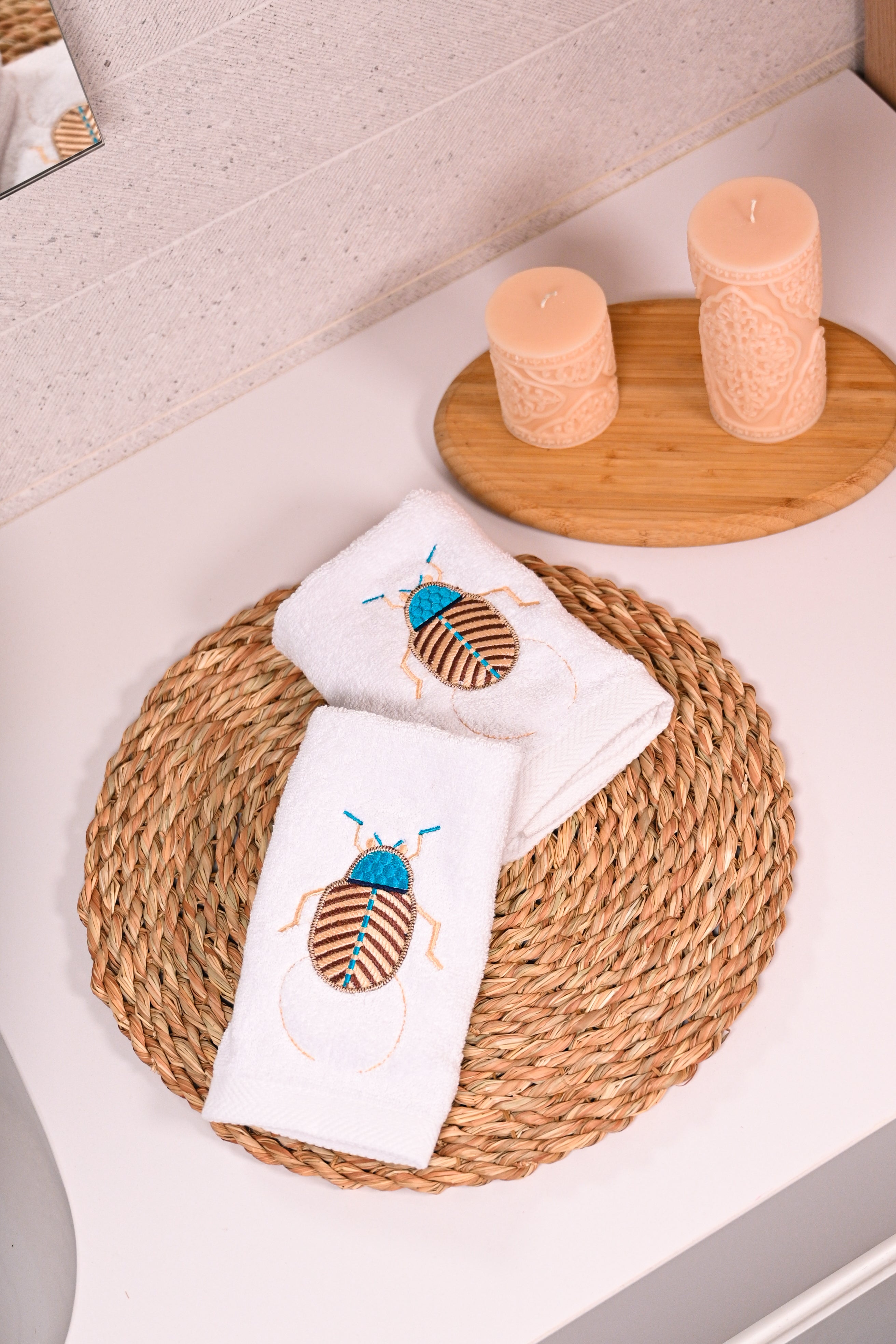 Scarab Guest Towel Set