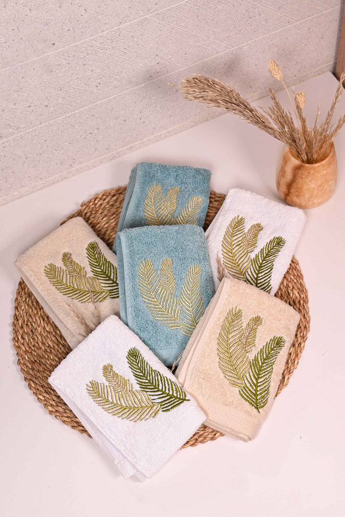 Palm Leaves Guest Towel Set