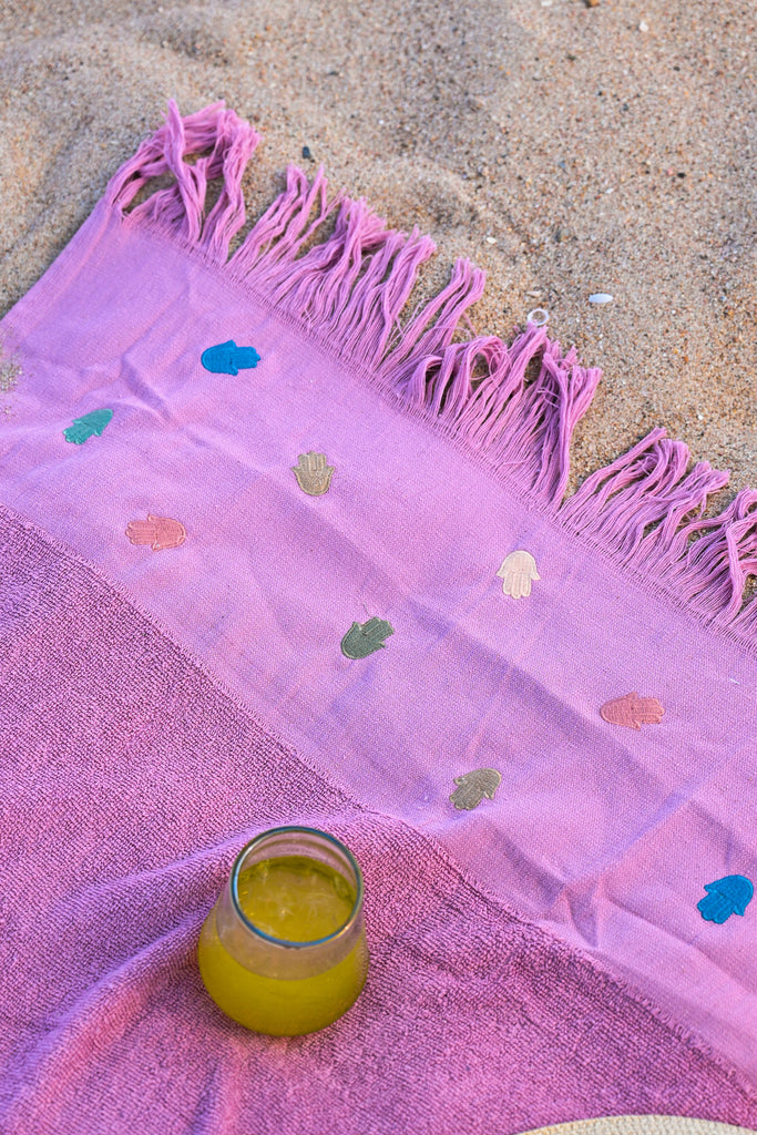 Khamsa Beach Towel