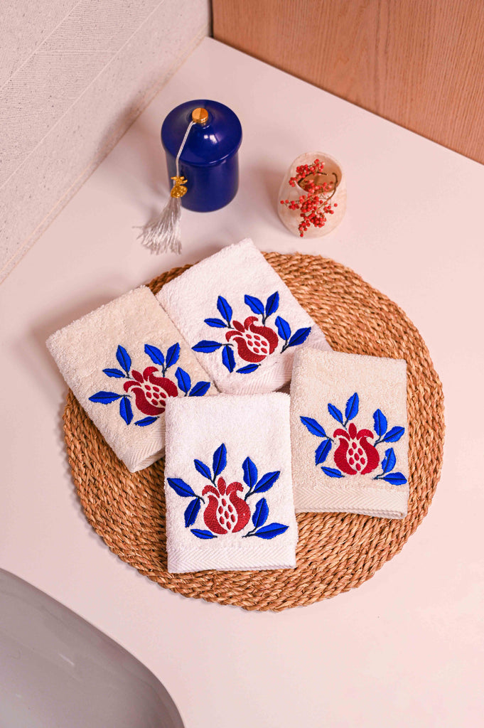 Pomegranate Field Guest Towel Set