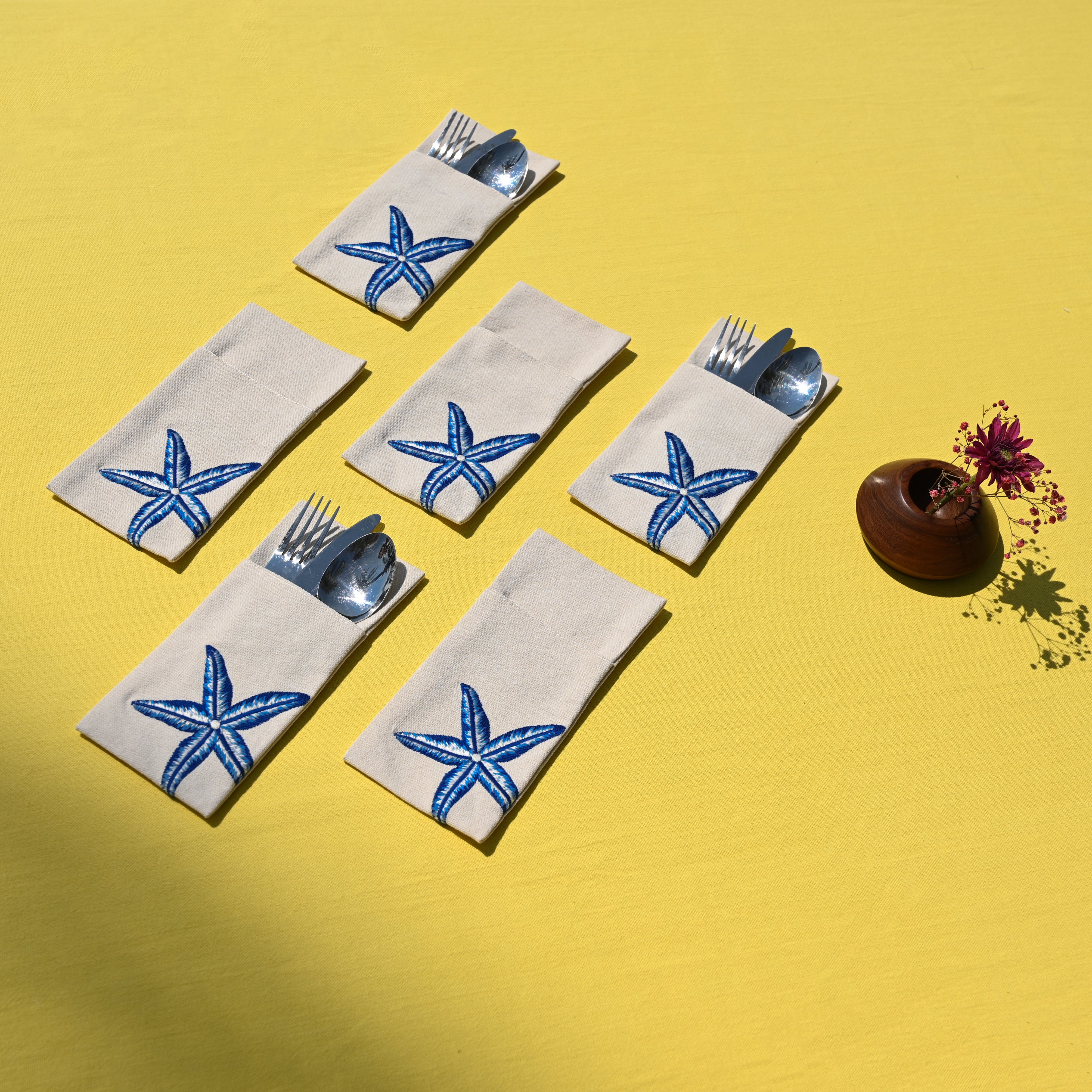 Starfish Cutlery Holder Set