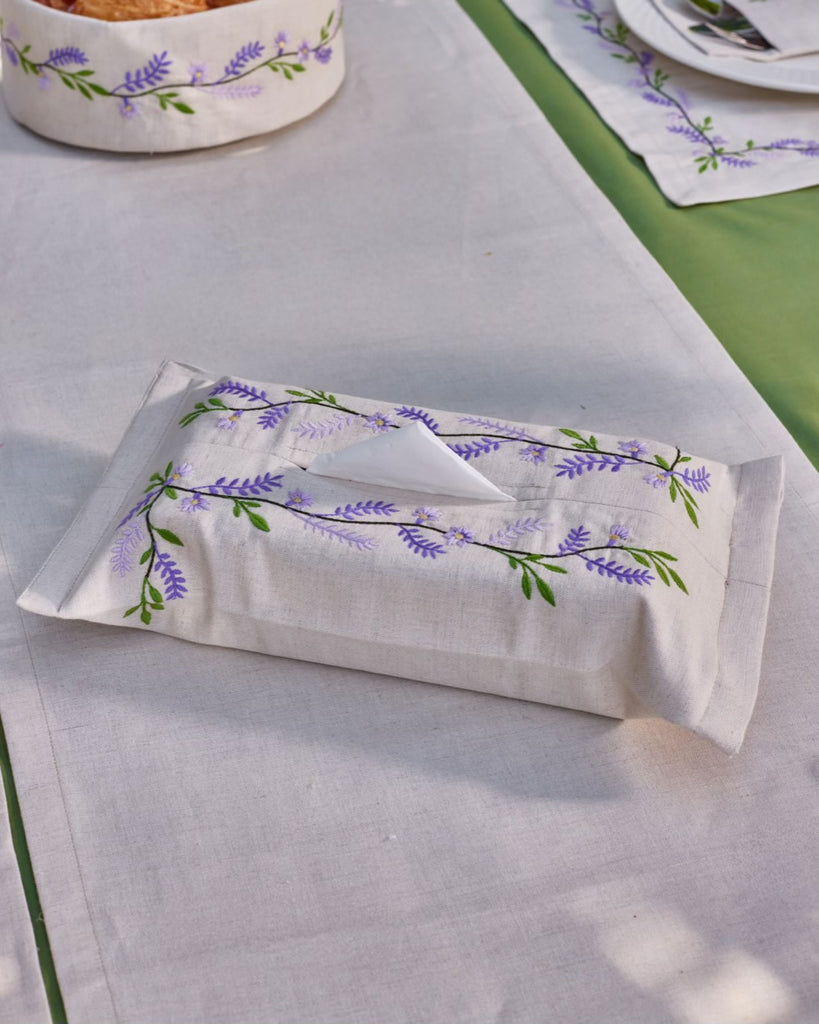 Lavender Bloom Tissue Box Cover