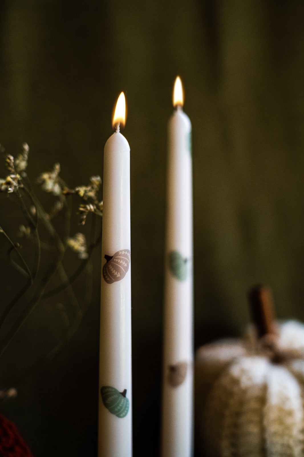 Pumpkin Patch Taper Candle