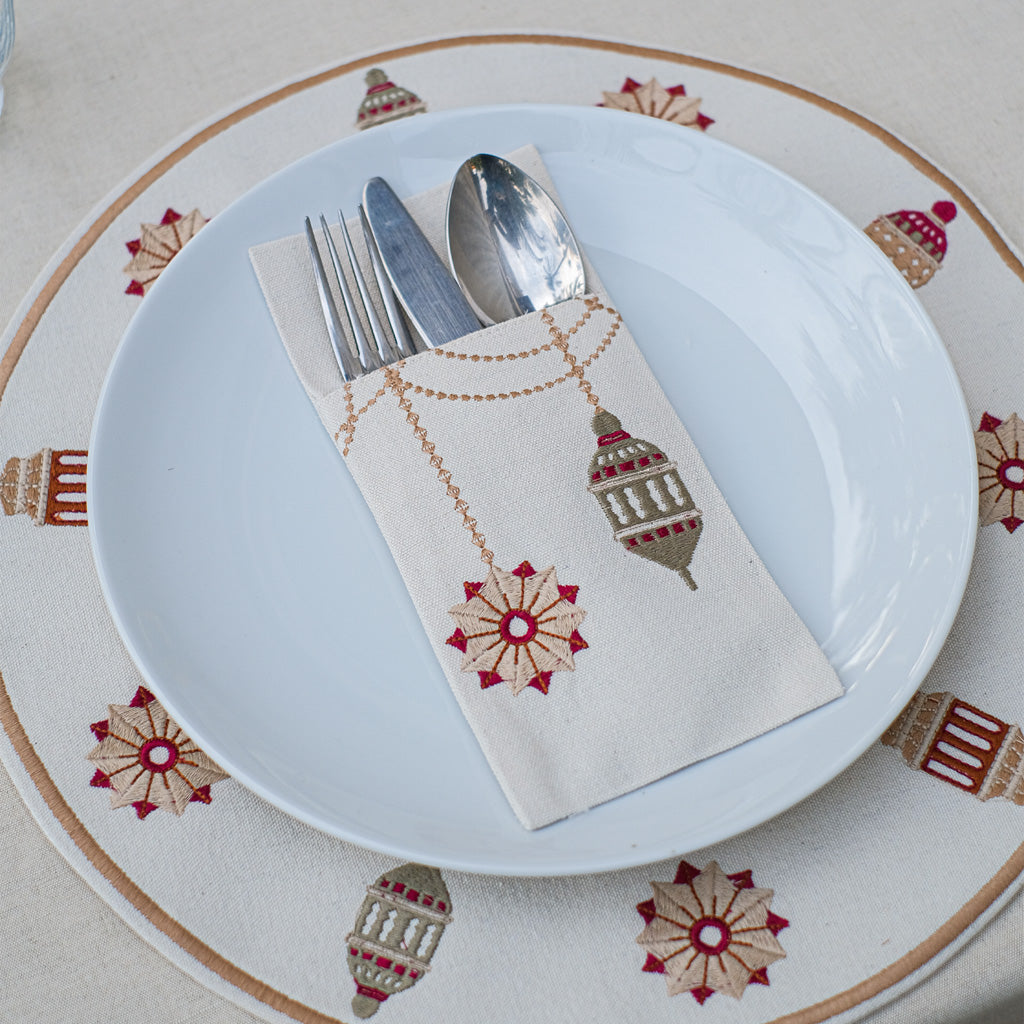 Earthy Lanterns Cutlery Holder Set