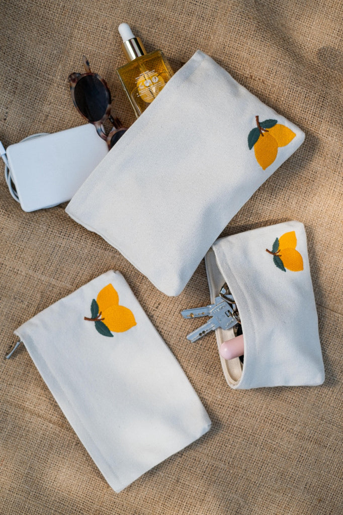 Limoncello Upcycled Pouch