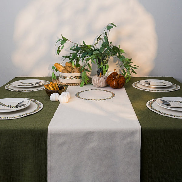 Fall Wreath Table Runner