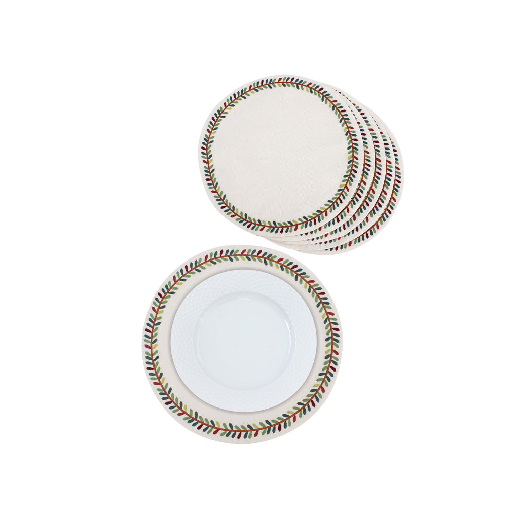 Fall Wreath Placemats Set