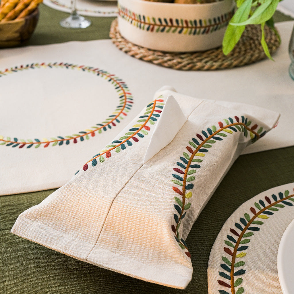 Fall Wreath Tissue Box Cover