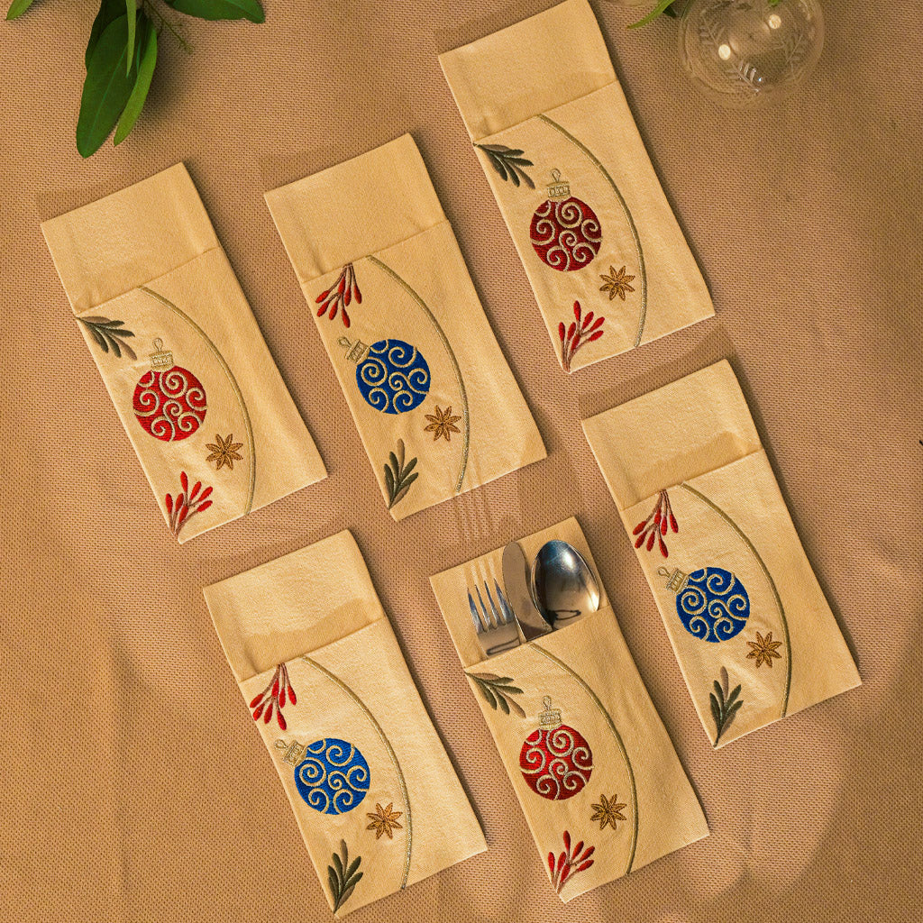 Festive ornaments Cutlery Holder Set