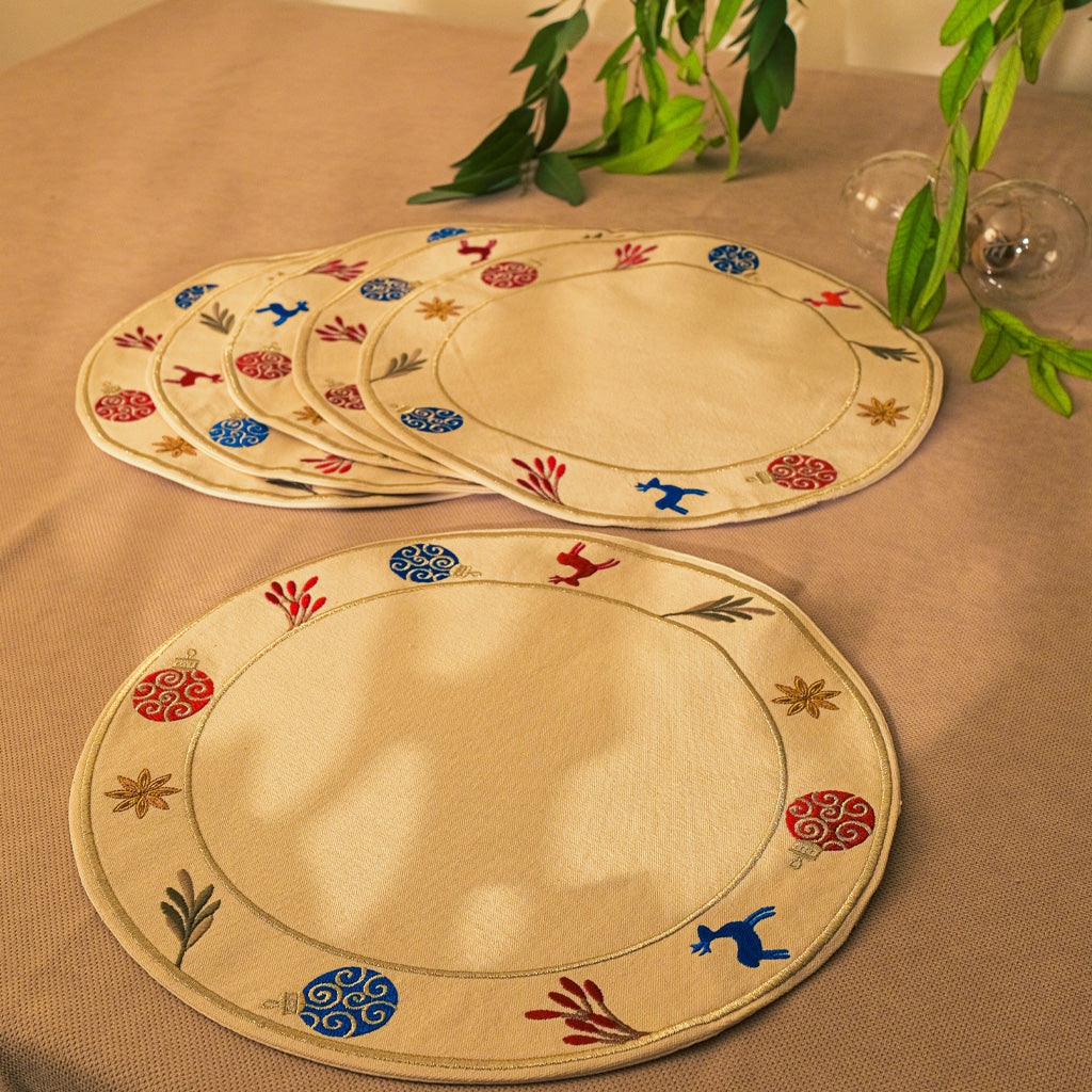 Festive ornaments Placemat Set