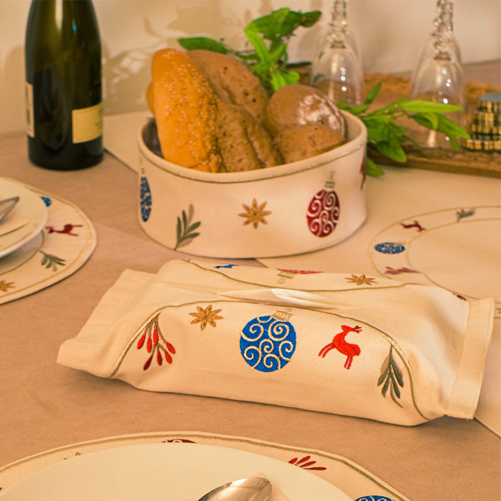 Festive ornaments Tissue Box Cover