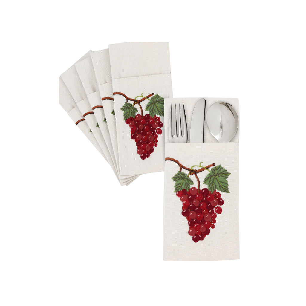 Grapevine Cutlery Holder Set