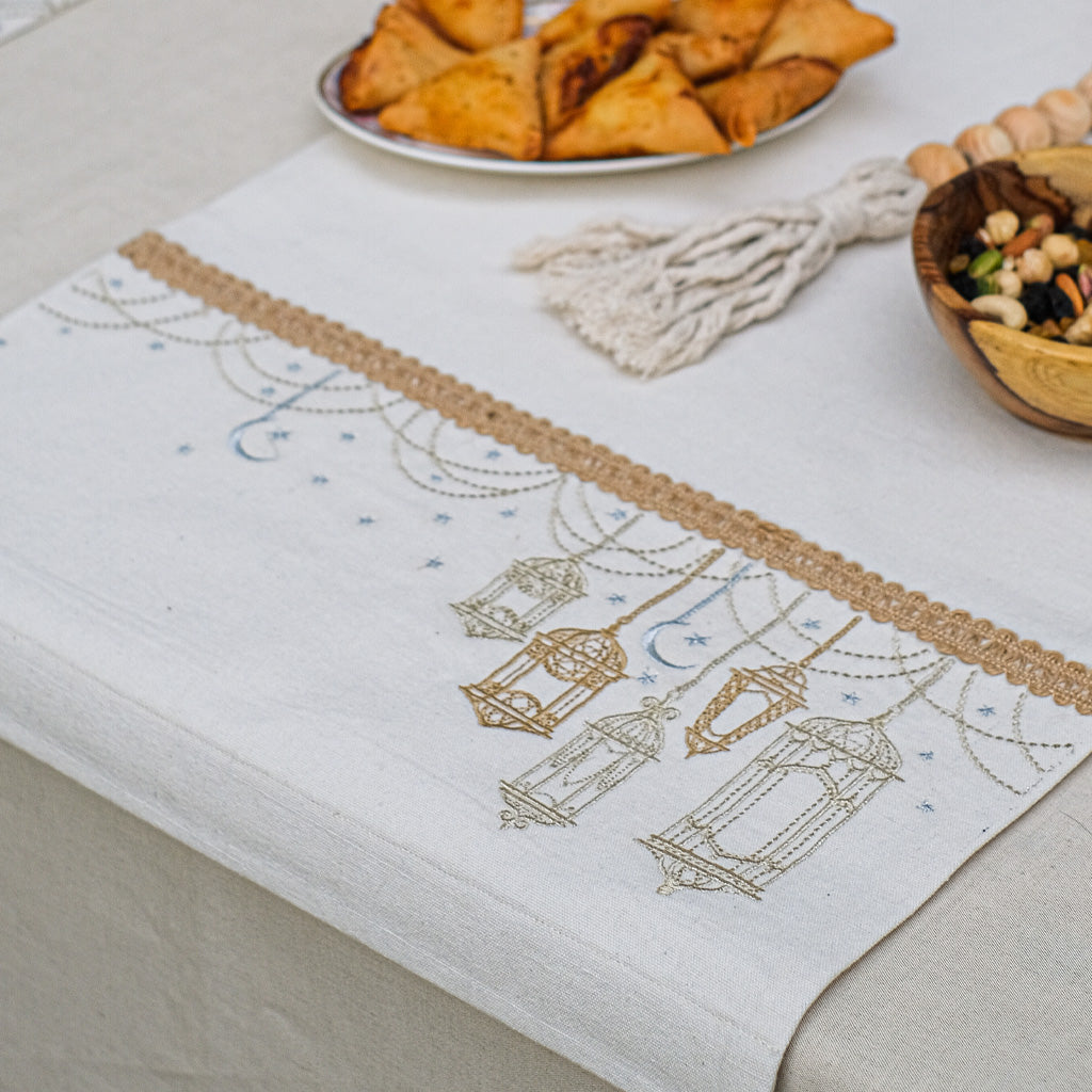 Hanging Lanterns Table Runner