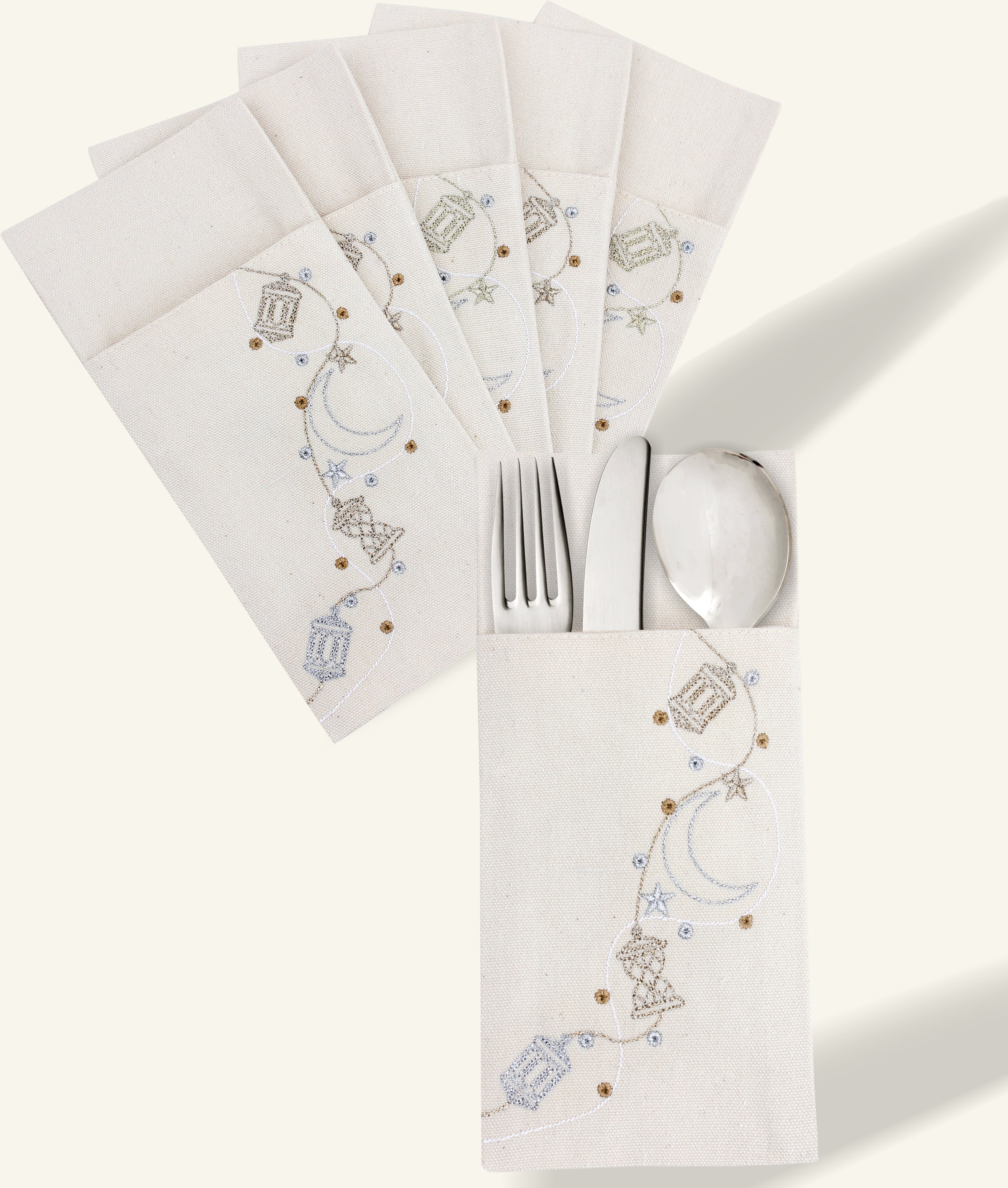 Fawanees Lanterns Cutlery Holder Set