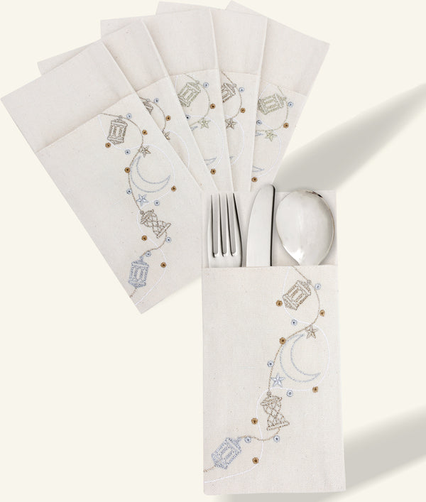 Fawanees Lanterns Cutlery Holder Set